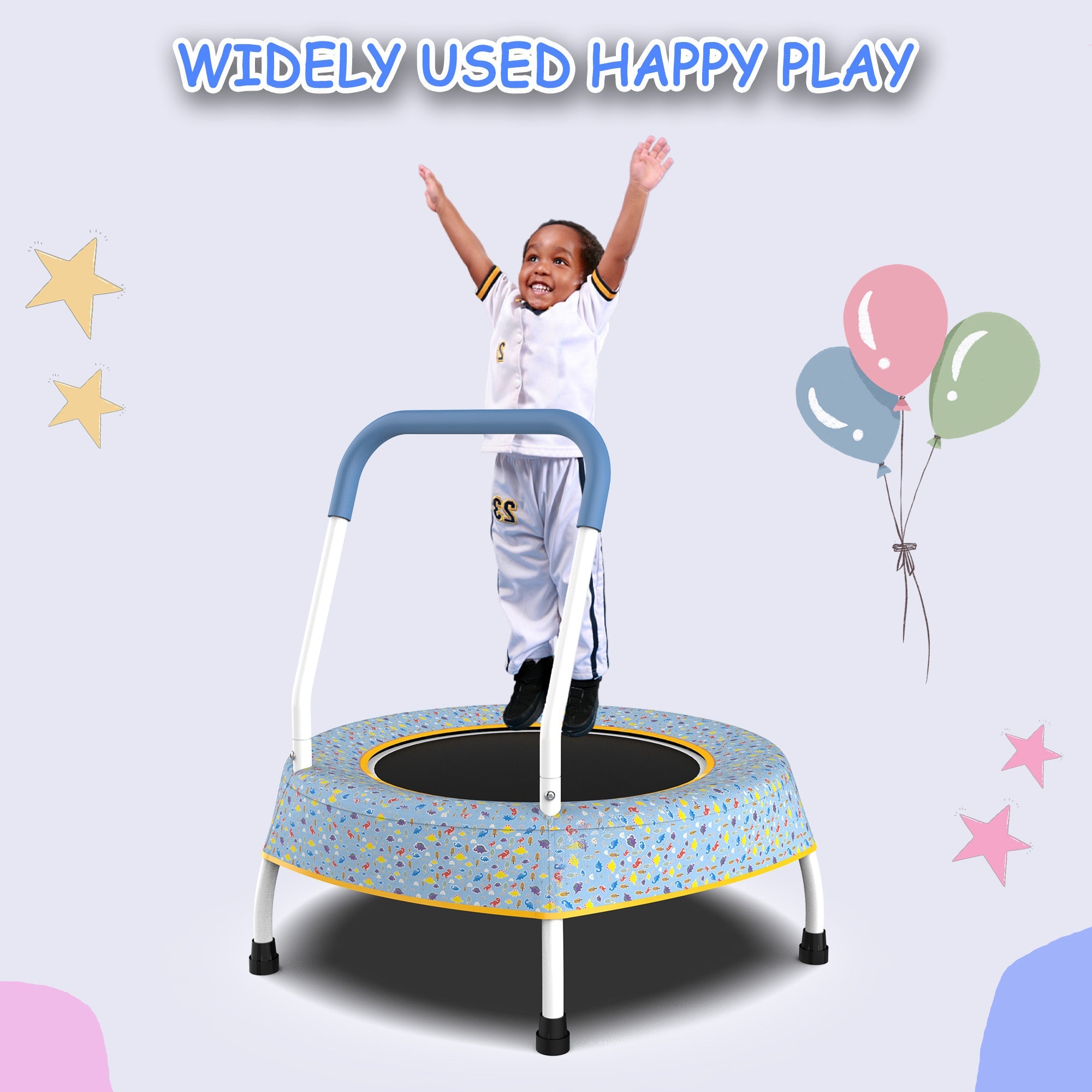 Toddler Trampoline w/ Handle - Indoor/Outdoor-American Furniture Outlet