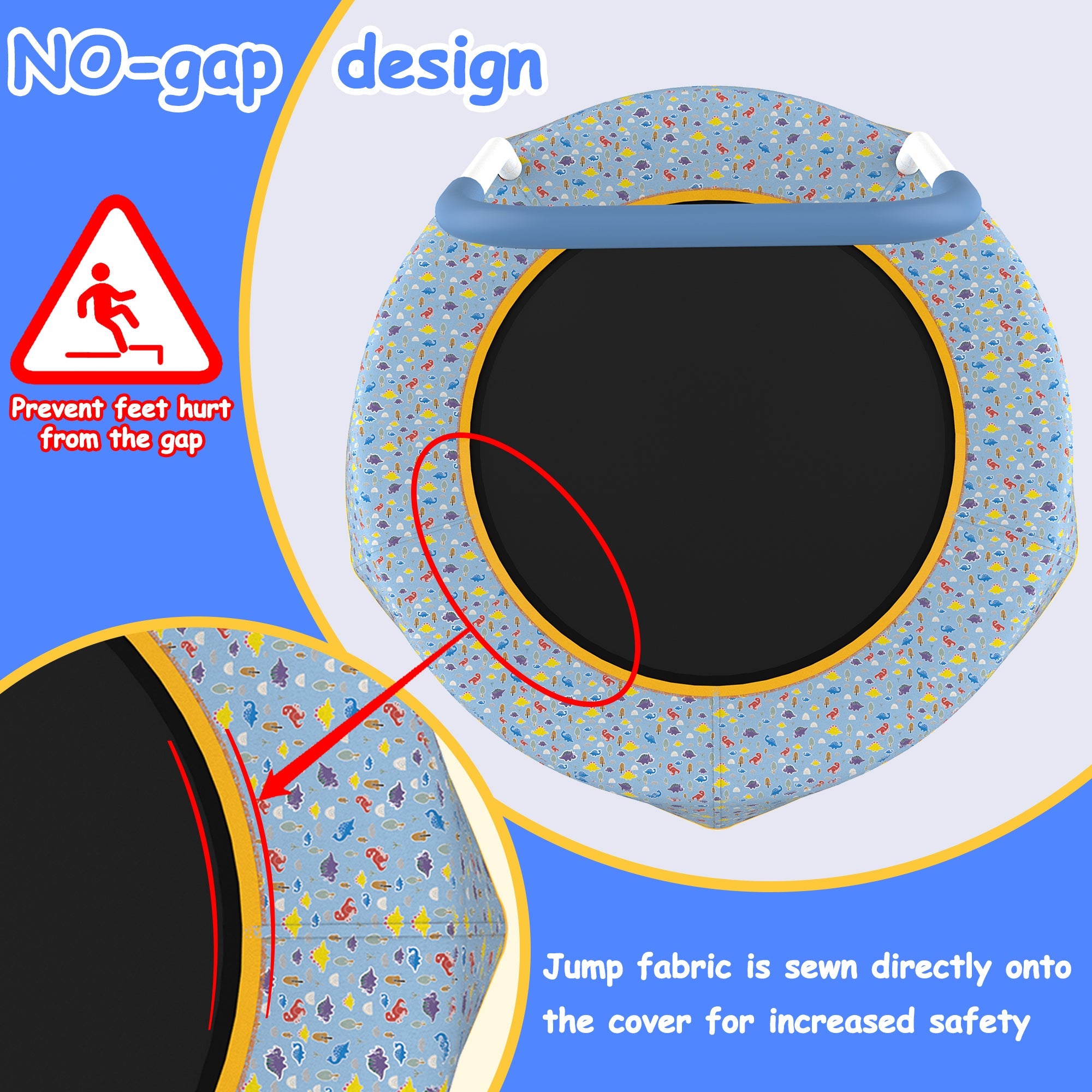 Toddler Trampoline w/ Handle - Indoor/Outdoor-American Furniture Outlet