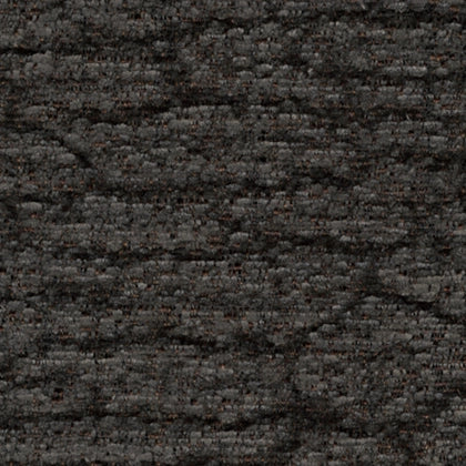 Dark textured upholstery fabric swatch with tight woven surface pattern