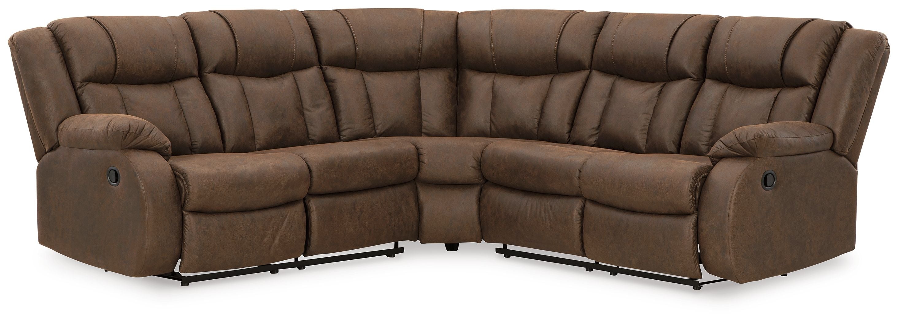 Trail Boys Brown Faux Leather Sectional-Signature Design by Ashley®-American Furniture Outlet