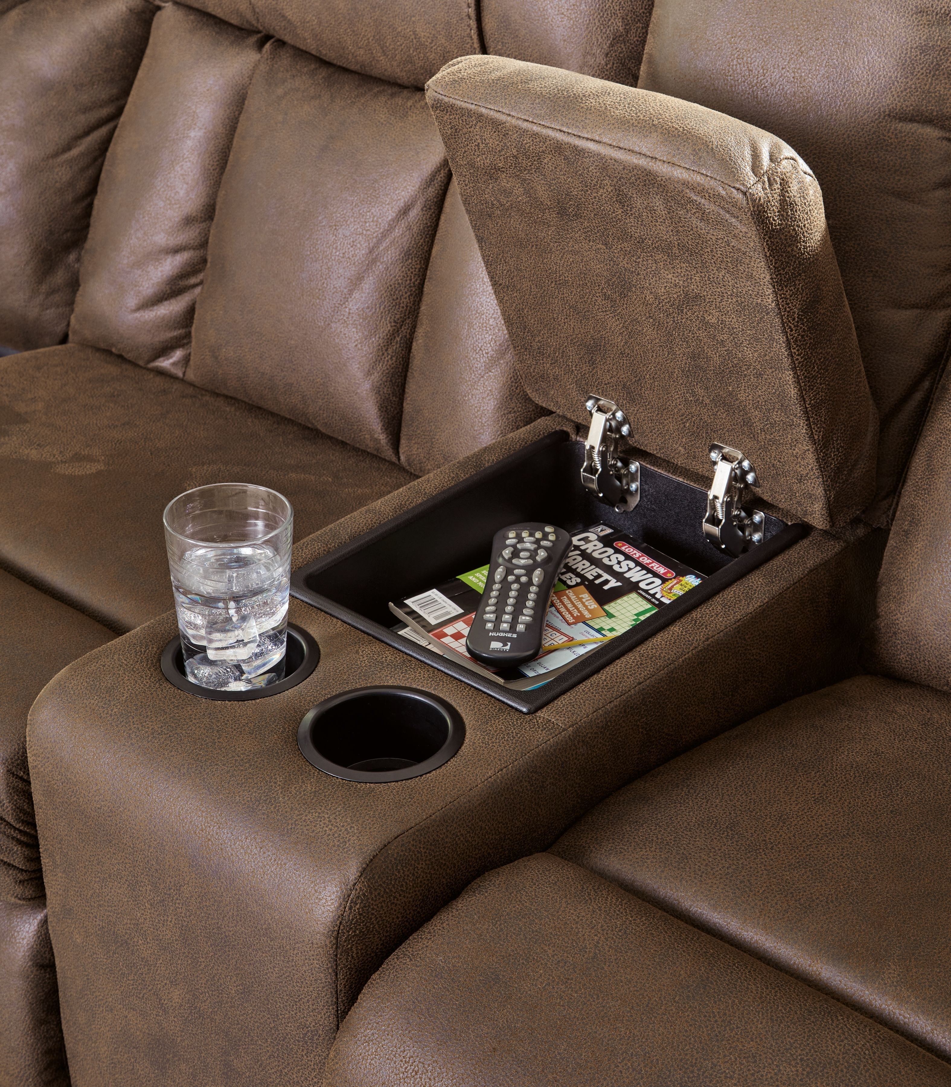 Trail Boys Brown Faux Leather Sectional-Signature Design by Ashley®-American Furniture Outlet