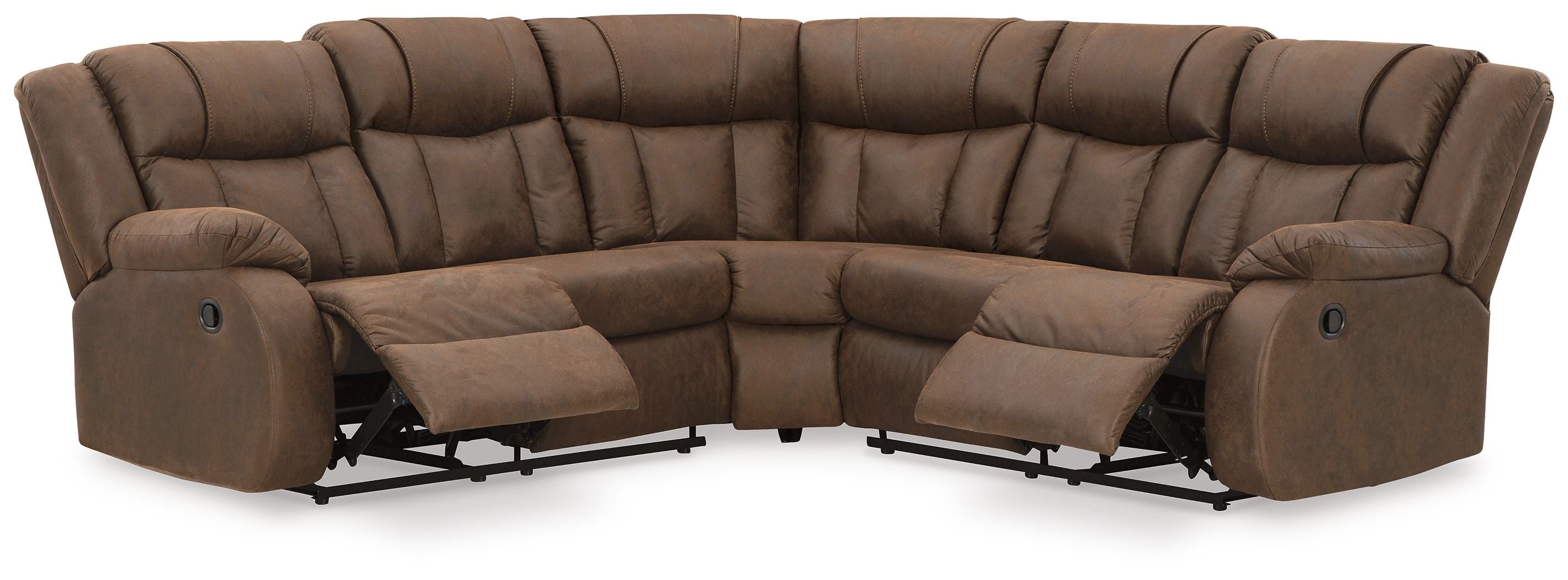 Trail Boys Brown Faux Leather Sectional-Signature Design by Ashley®-American Furniture Outlet