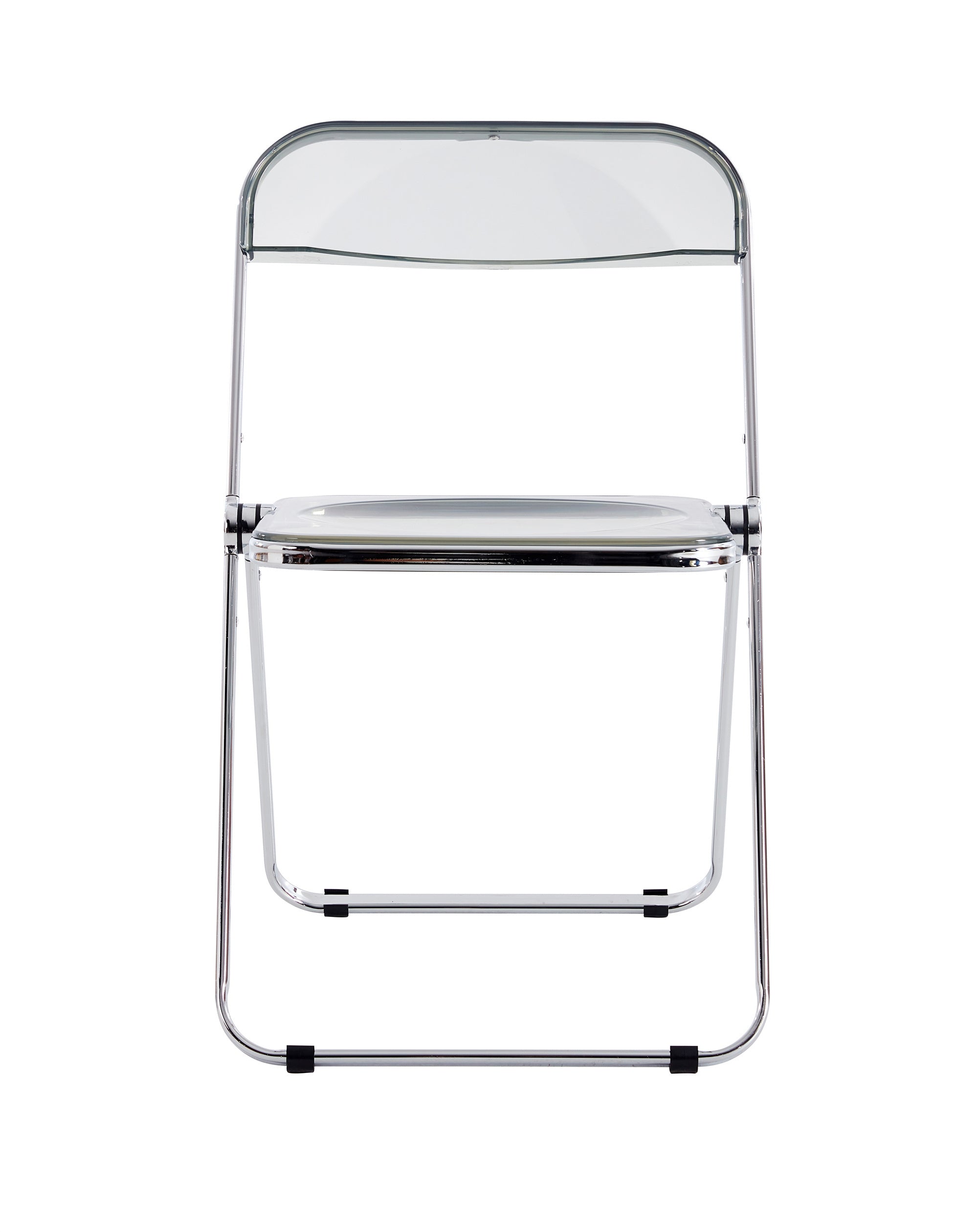 Transparent Folding Chair - Modern Clear Plastic Seat-American Furniture Outlet