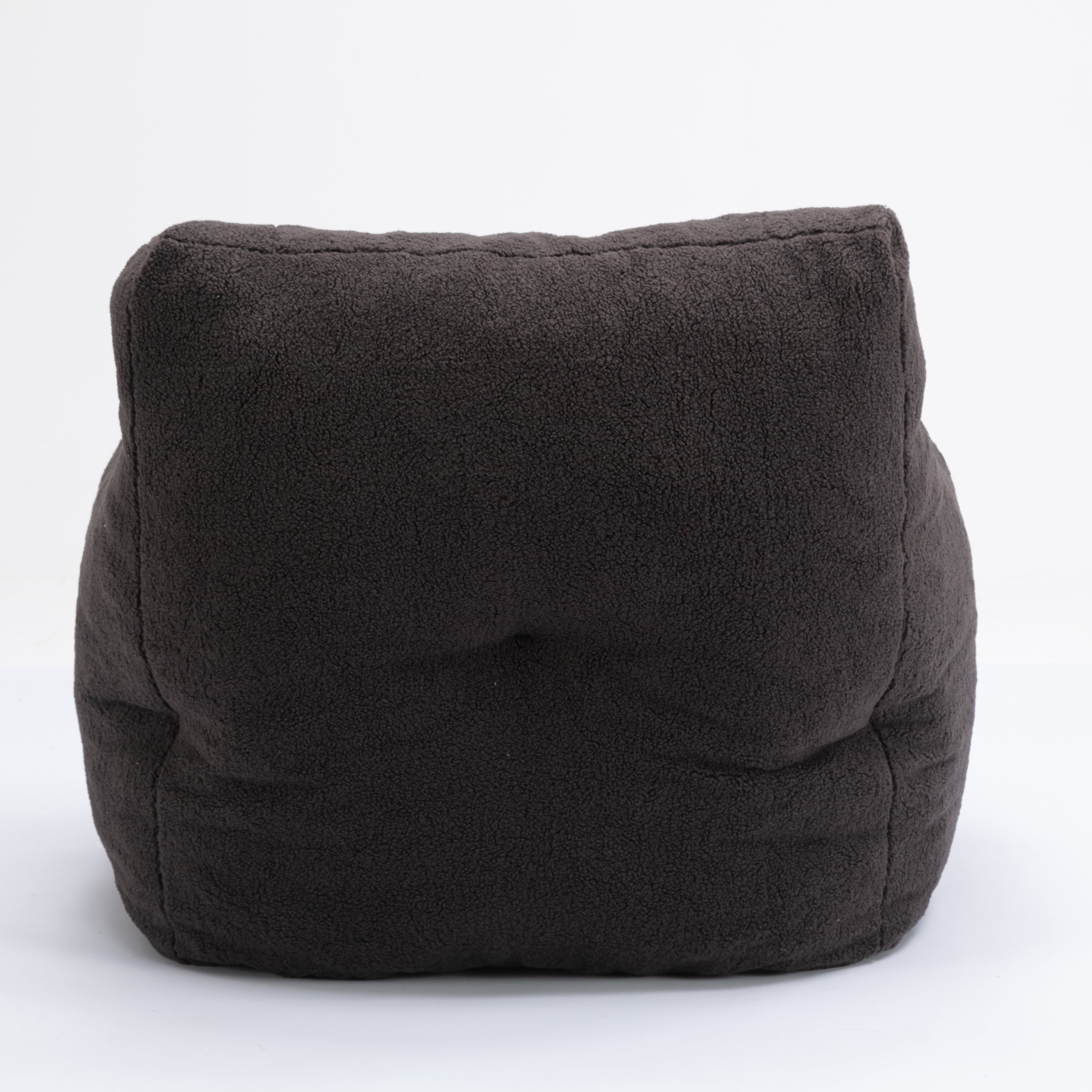 Tufted Teddy Bean Bag Chair - Dark Gray-American Furniture Outlet