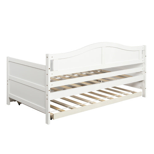 Twin Daybed w/ Trundle, White | Sofa Bed & Guest Bed-American Furniture Outlet