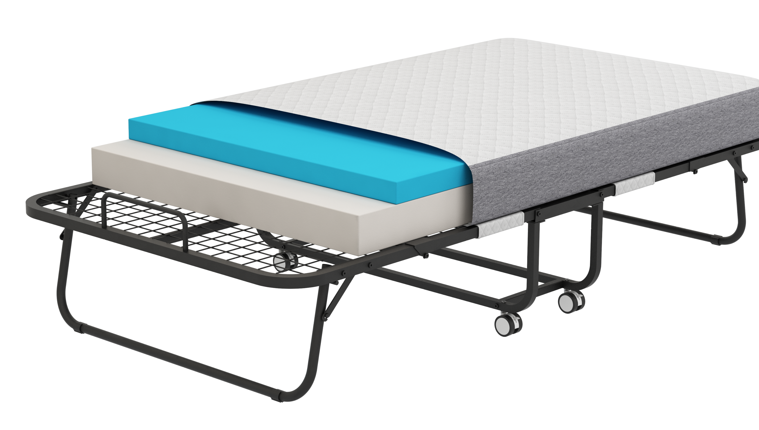 Twin Fold-Out Bed w/ Memory Foam Mattress-American Furniture Outlet