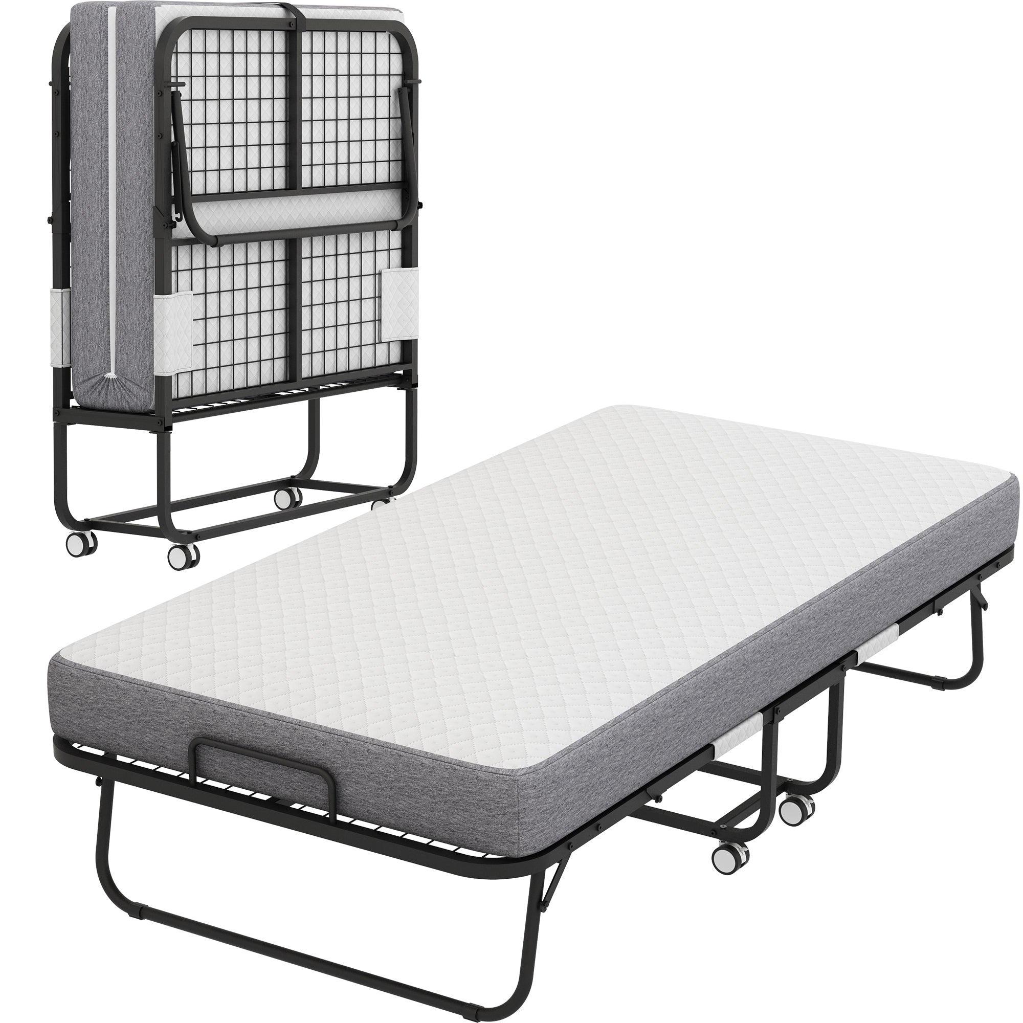 Twin Fold-Out Bed w/ Memory Foam Mattress-American Furniture Outlet