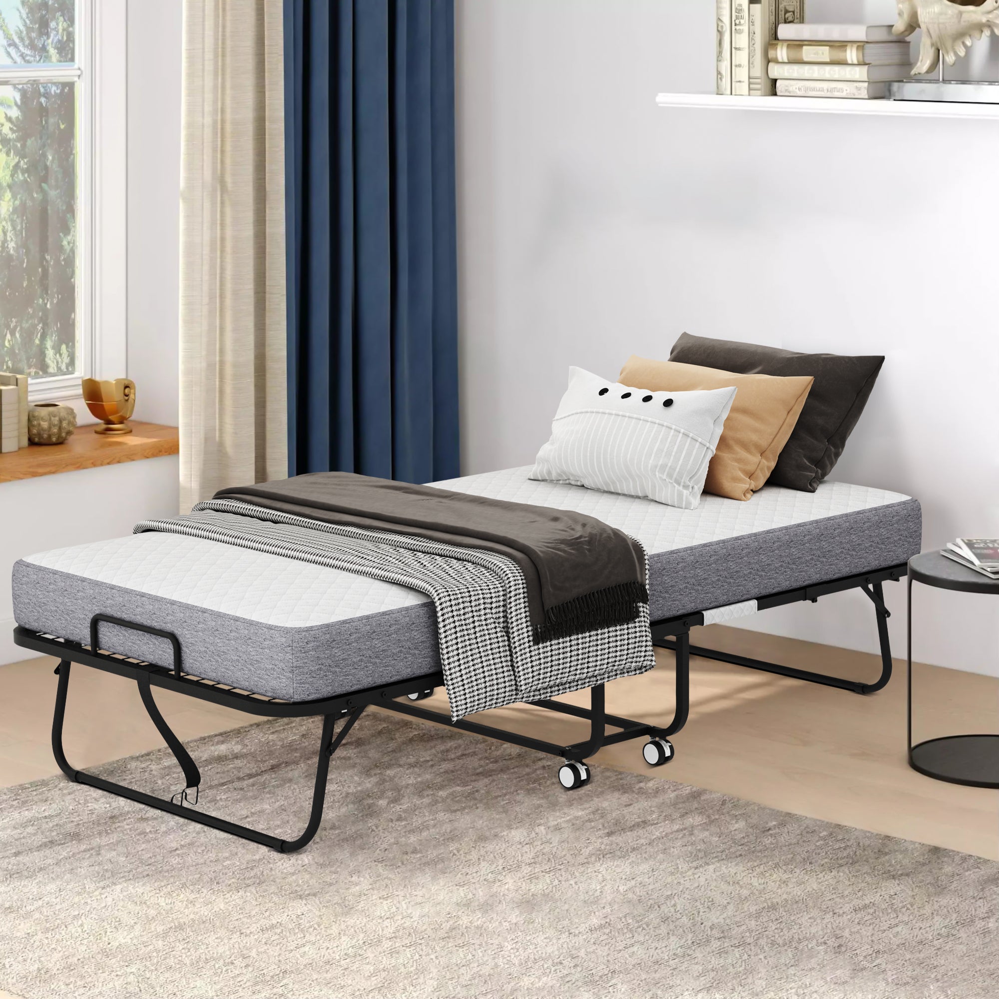 Twin Fold-Out Bed w/ Memory Foam Mattress-American Furniture Outlet