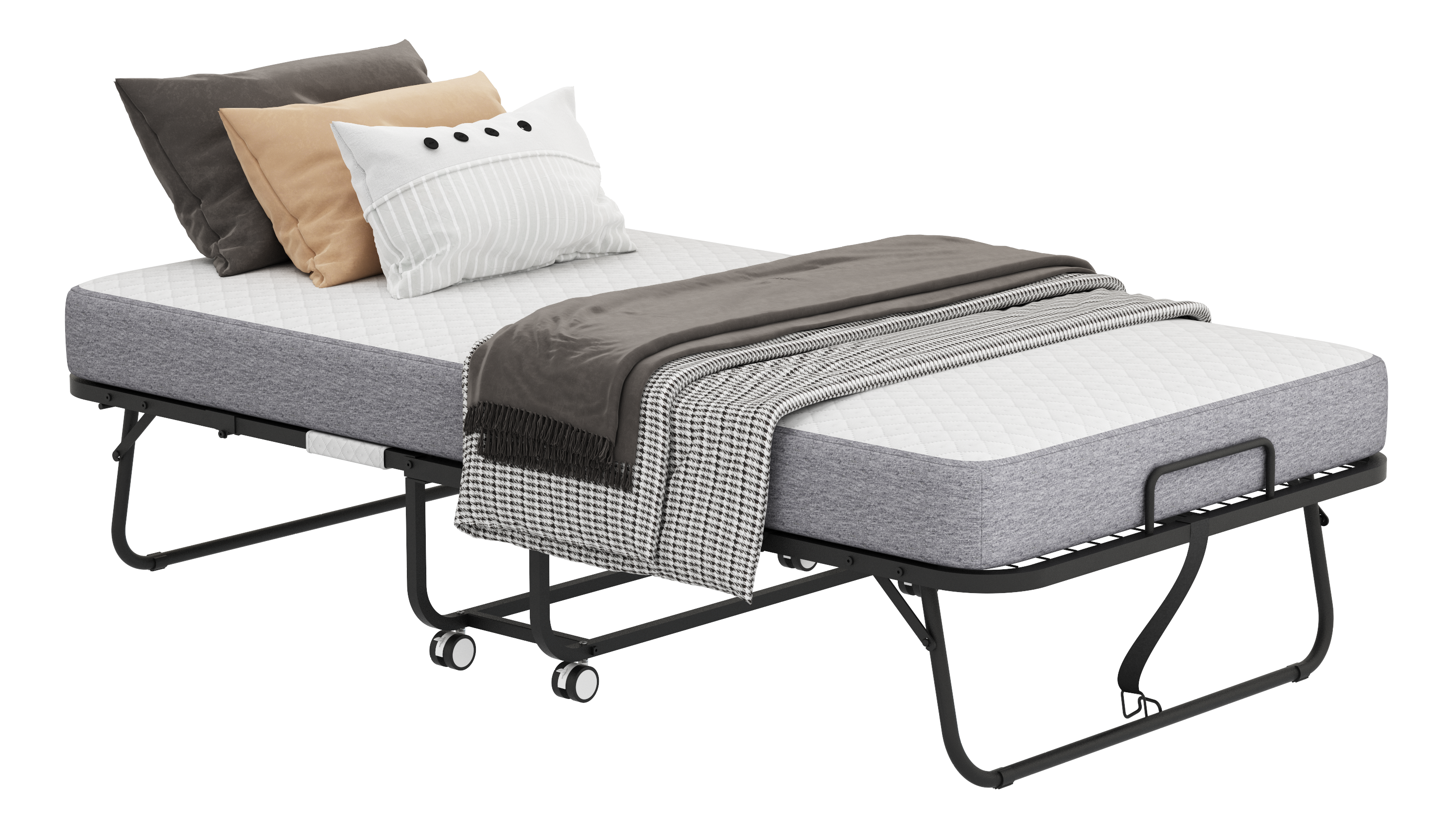 Twin Fold-Out Bed w/ Memory Foam Mattress-American Furniture Outlet