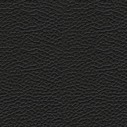 Black textured upholstery close-up with pebbled leather pattern