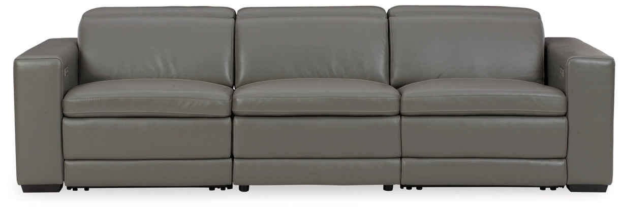 Texline Leather Power Reclining Sectional
