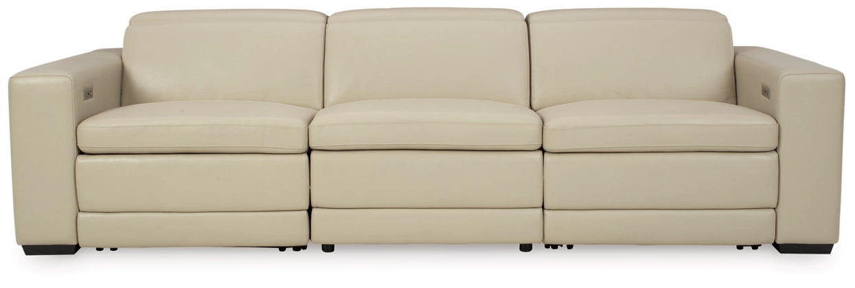 Texline Leather Power Reclining Sectional