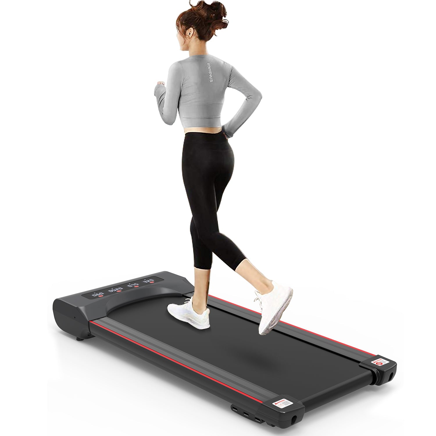 Under Desk Treadmill Walking Pad 300 lbs-American Furniture Outlet