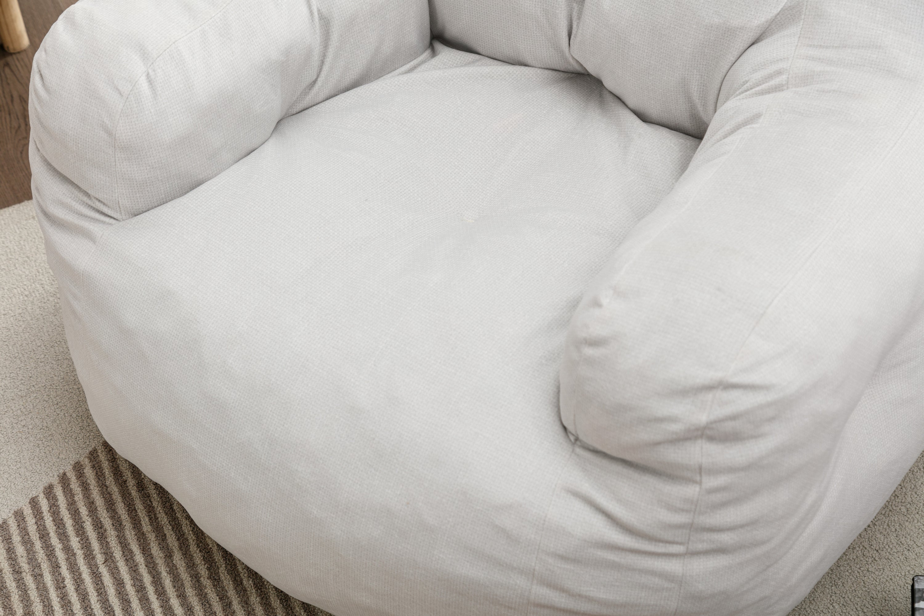 Velvet Bean Bag Chair w/ Memory Sponge Filling-American Furniture Outlet