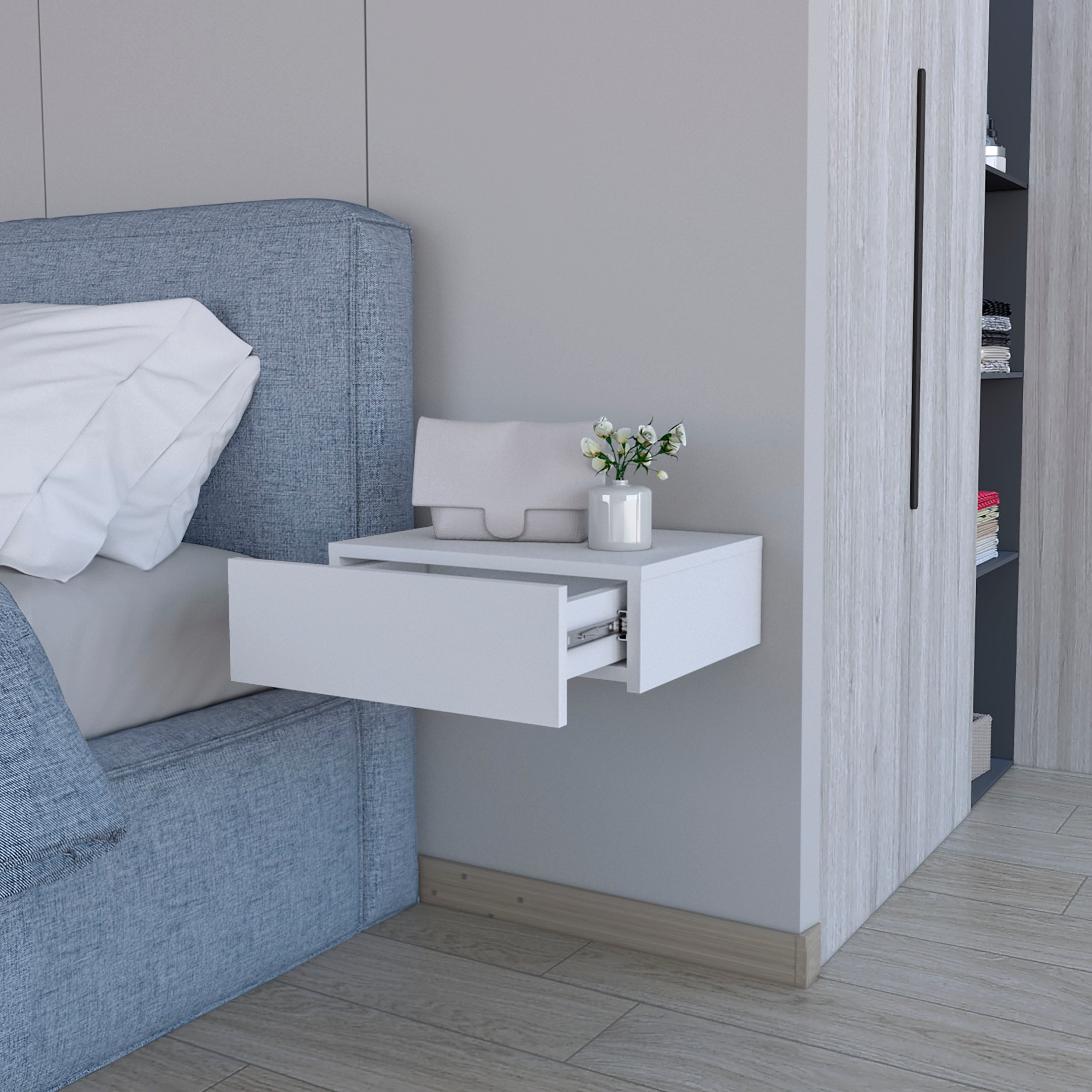 Vienna Floating Nightstand - Wall-Mounted-American Furniture Outlet