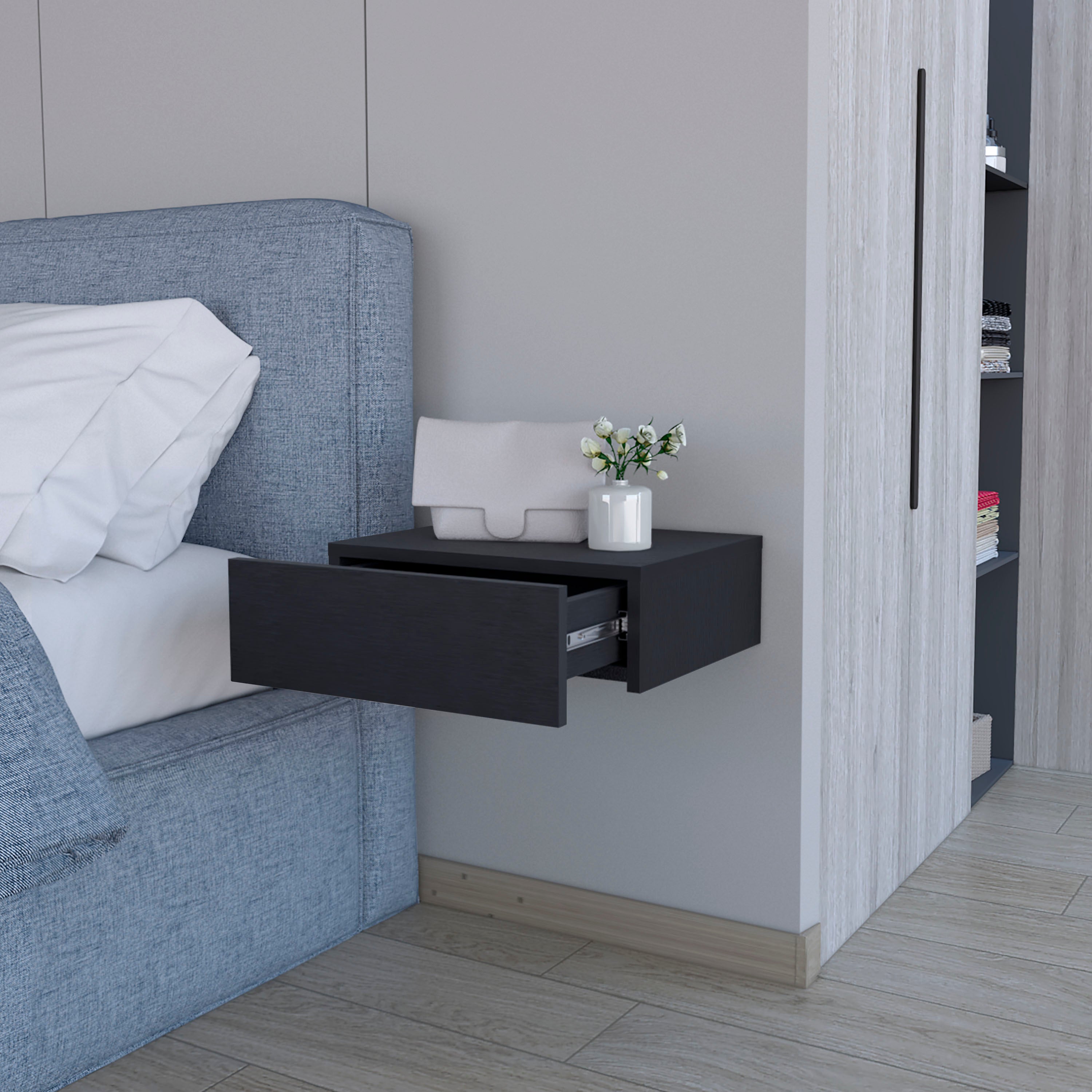 Vienna Floating Nightstand - Wall-Mounted-American Furniture Outlet