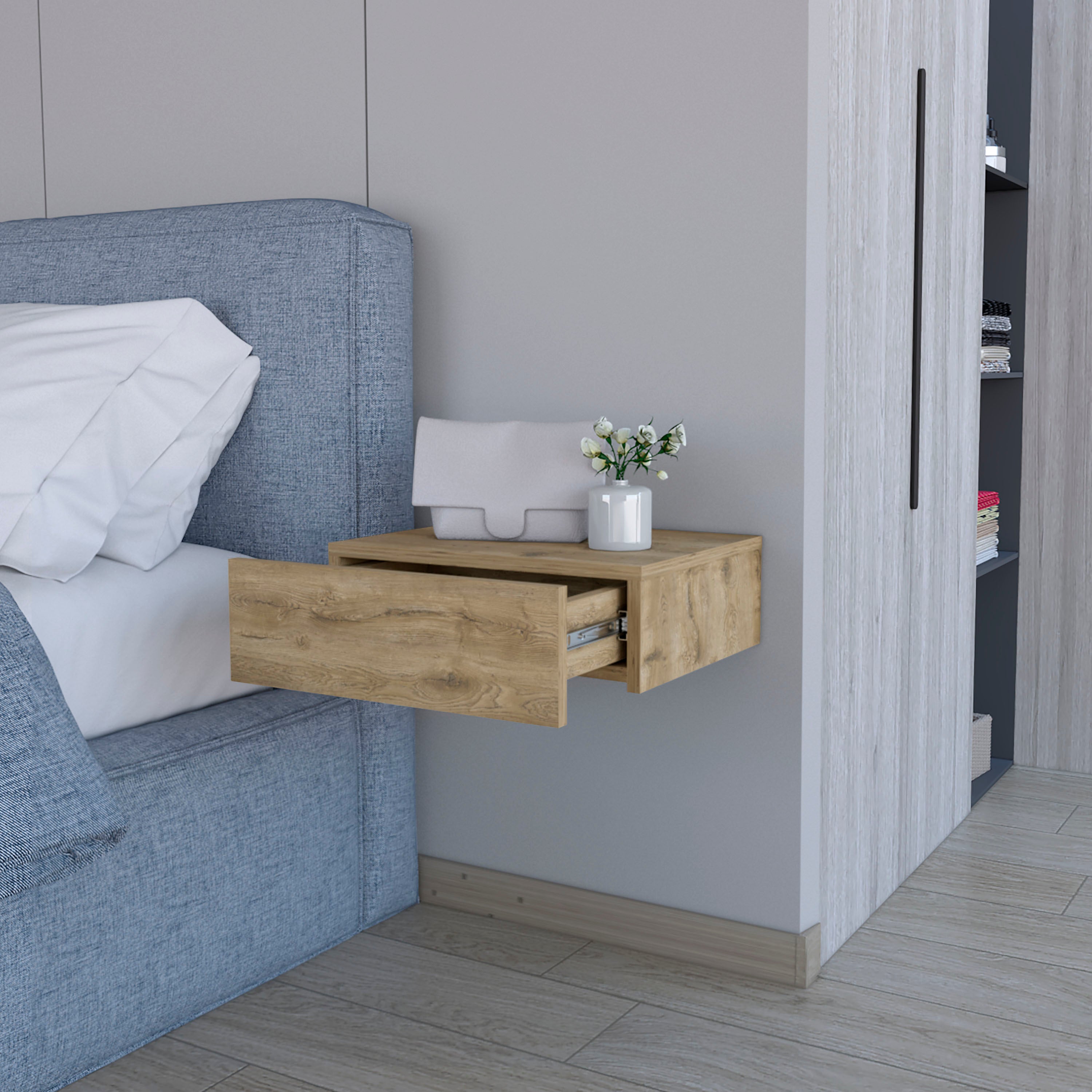 Vienna Floating Nightstand - Wall-Mounted-American Furniture Outlet