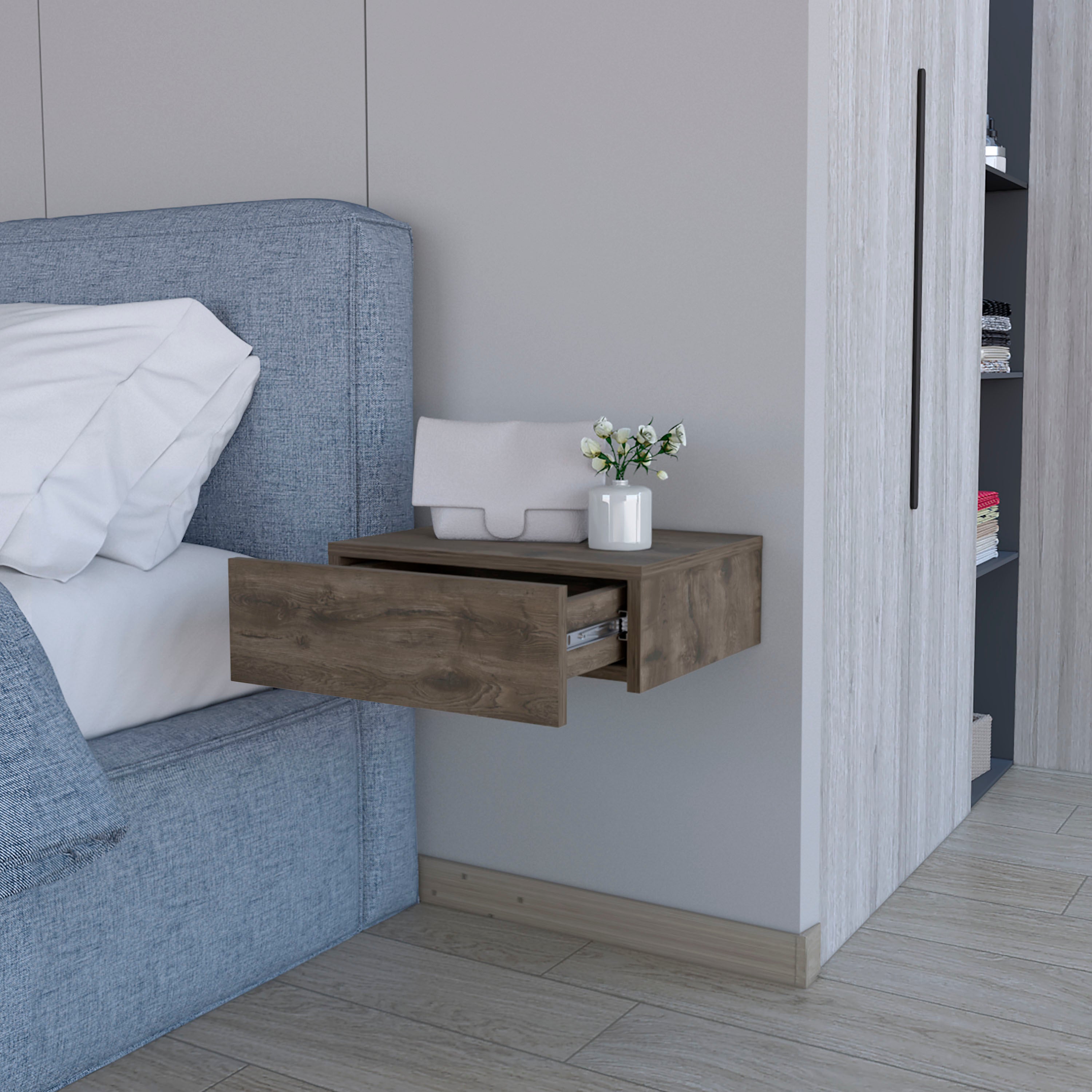 Vienna Floating Nightstand - Wall-Mounted-American Furniture Outlet