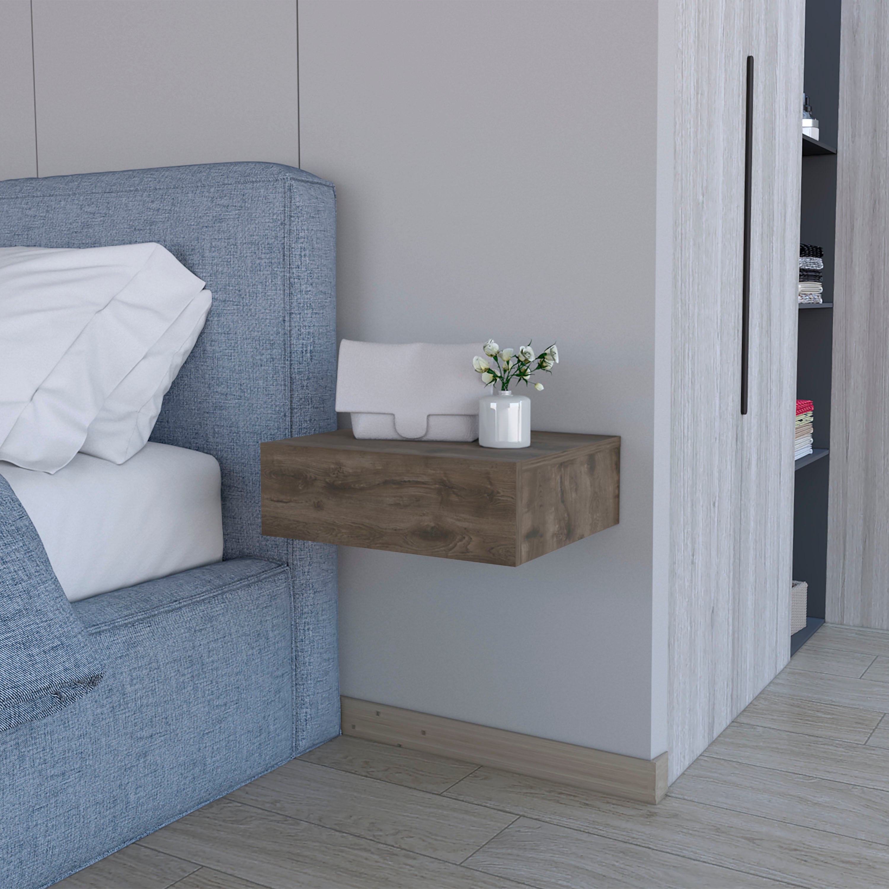 Vienna Floating Nightstand - Wall-Mounted-American Furniture Outlet