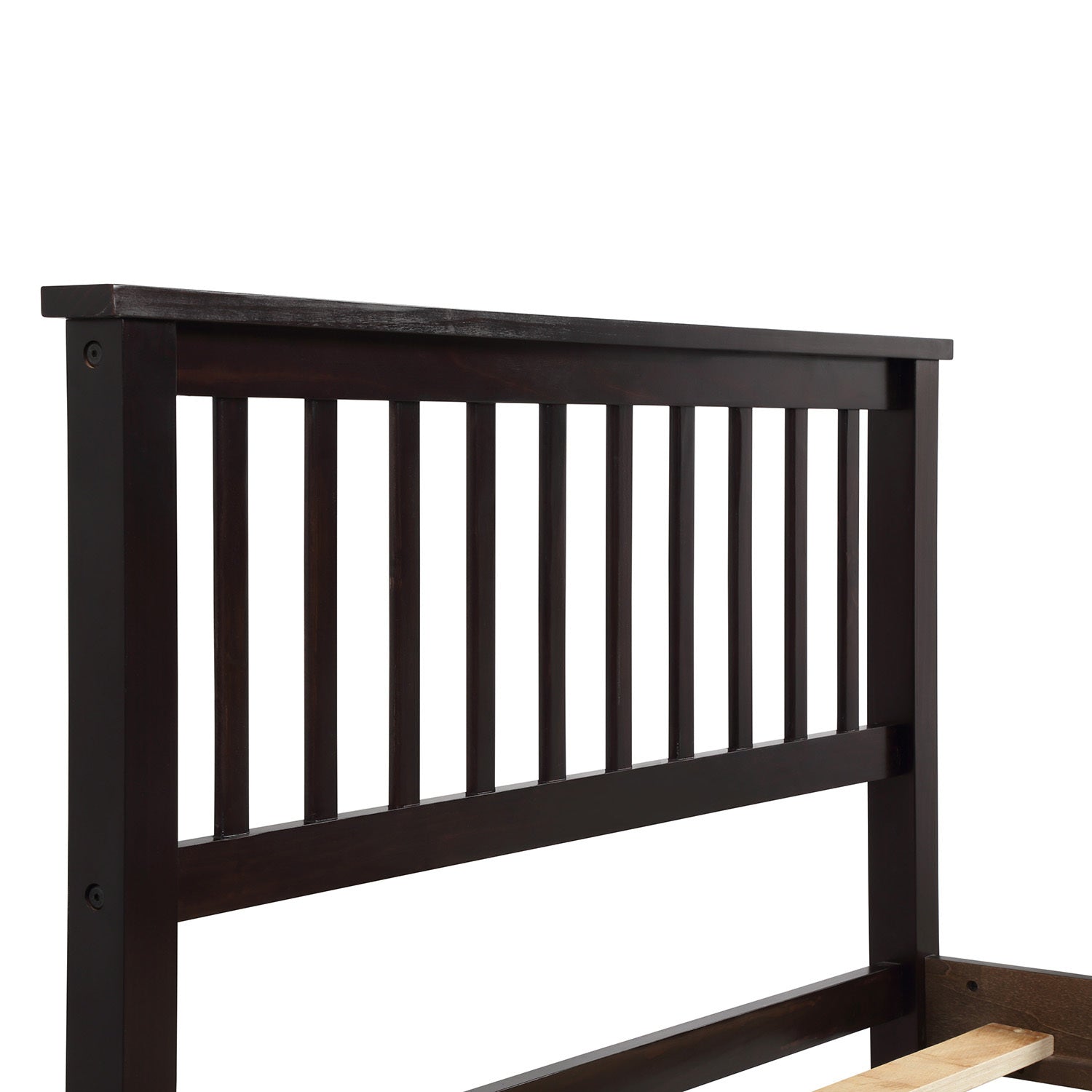 Wood Twin Platform Bed w/ Headboard & Footboard-American Furniture Outlet