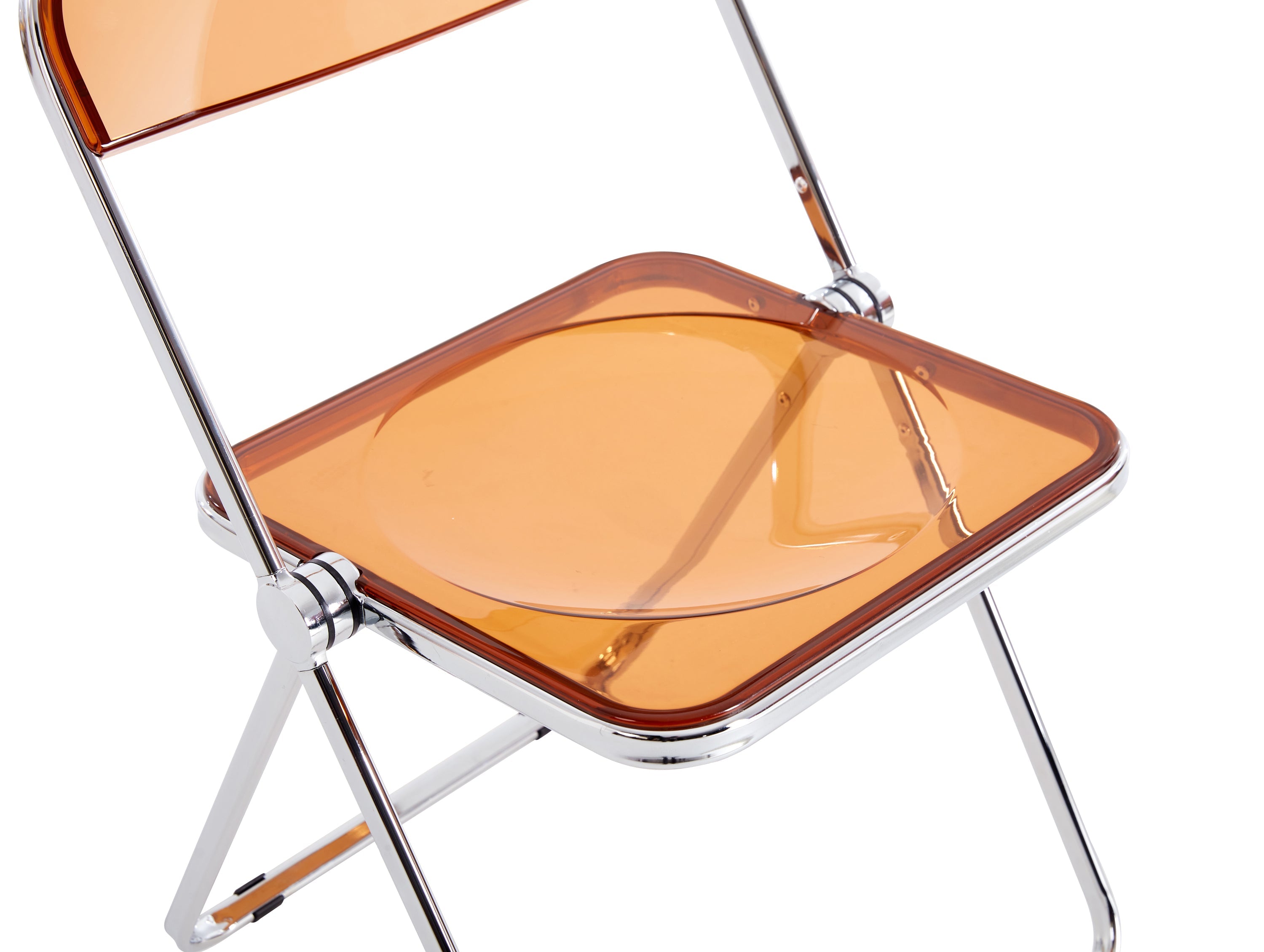 Yellow Clear Folding Chair Modern & Space-Saving-American Furniture Outlet