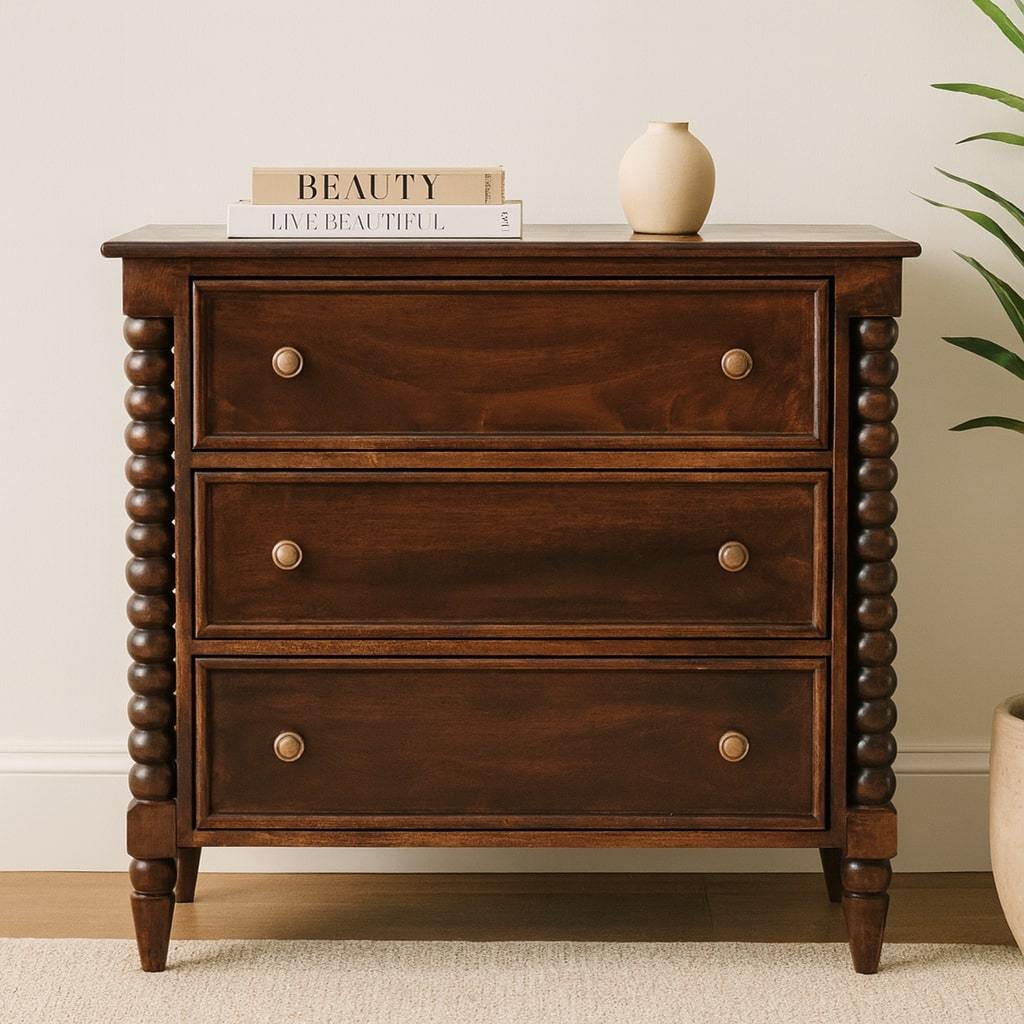 Barclay Solid Wood 3-Drawer Chest for Bedroom