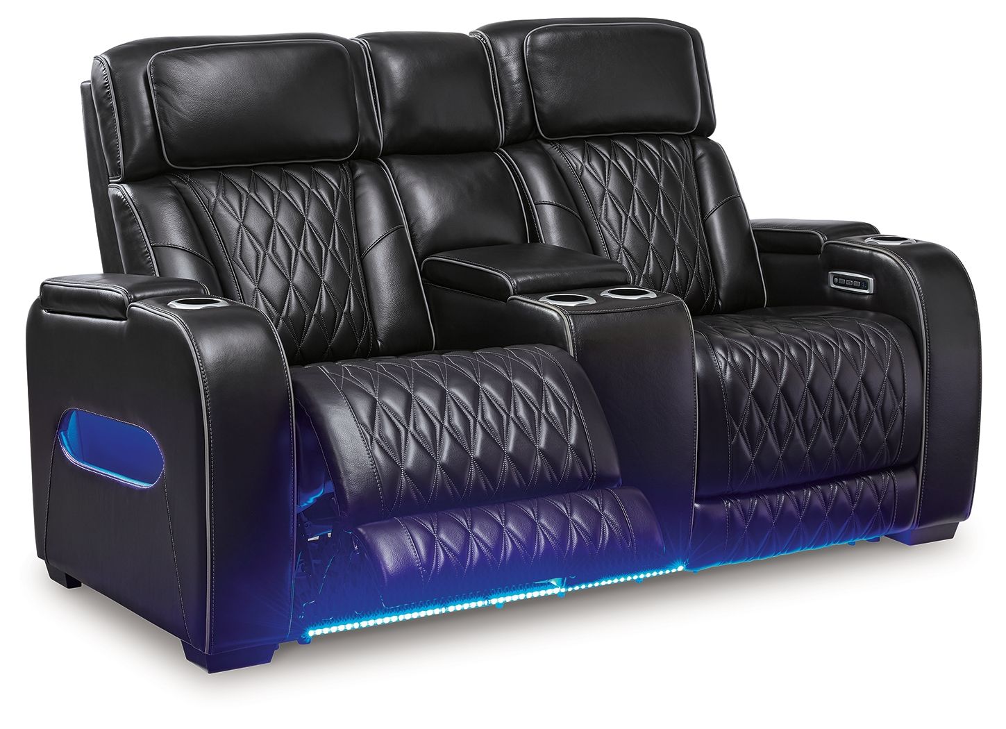 Boyington - Black - 2 Pc. - Power Reclining Sofa And Loveseat