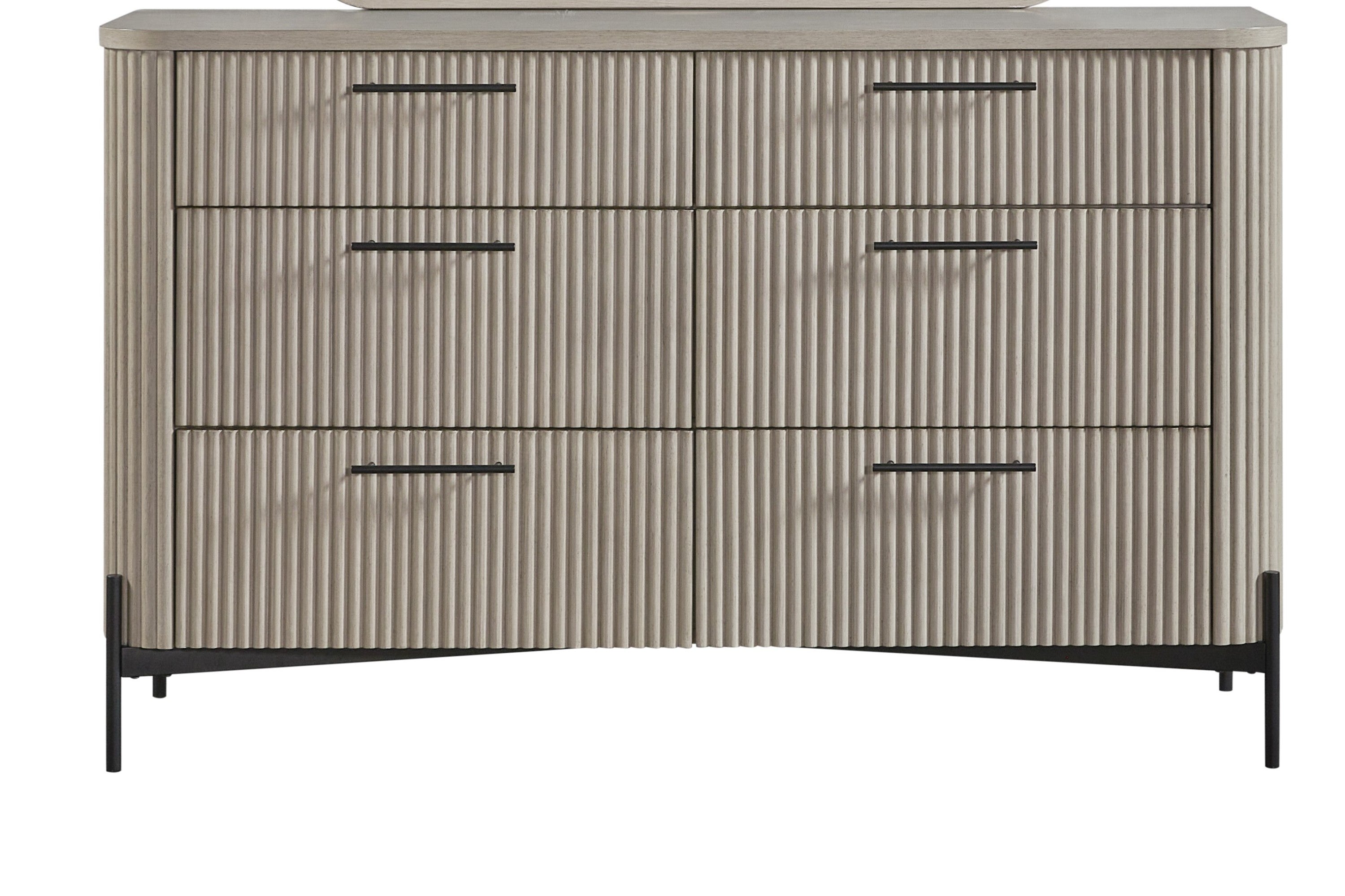 Taupe 6-Drawer Dresser - Stylish Bedroom Storage