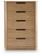 Pamaria - Five Drawer Chest - Light Brown