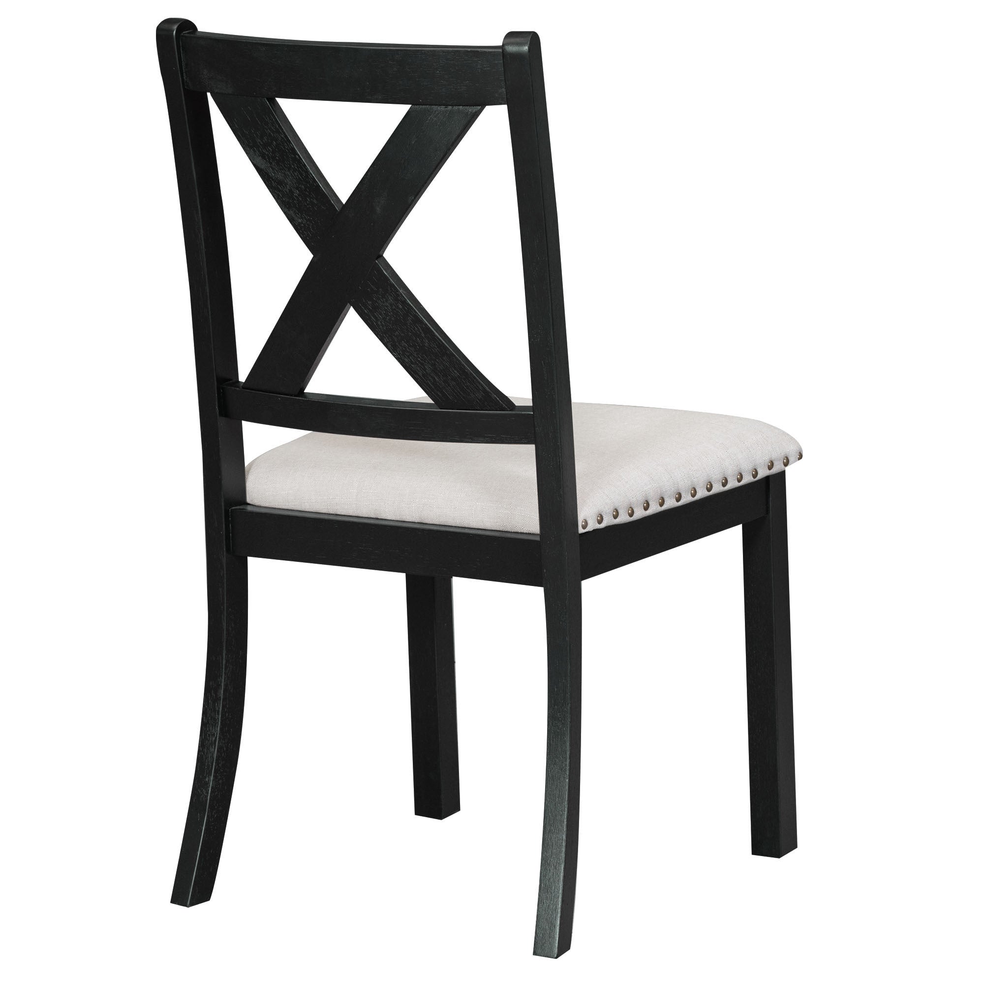 82" Farmhouse Dining Table Set, 6-Piece