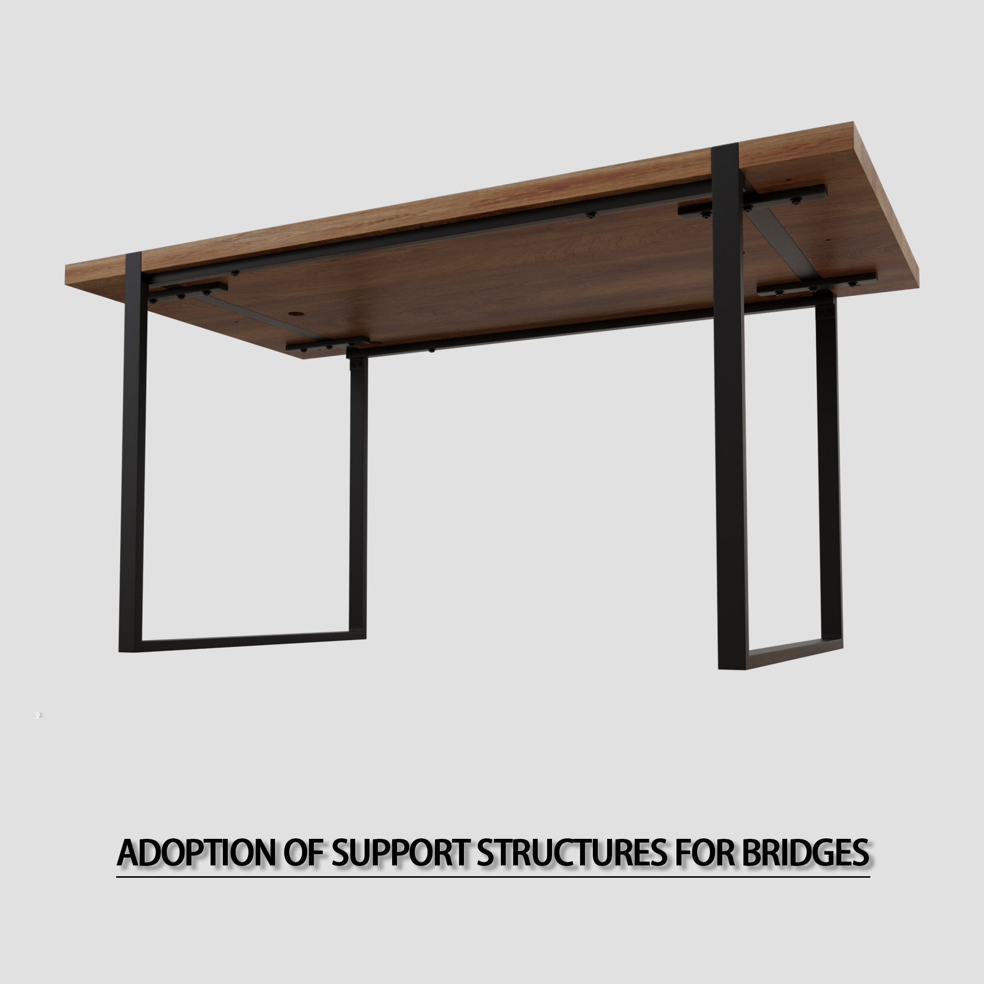 59" Rustic Industrial Dining Table Set for 6