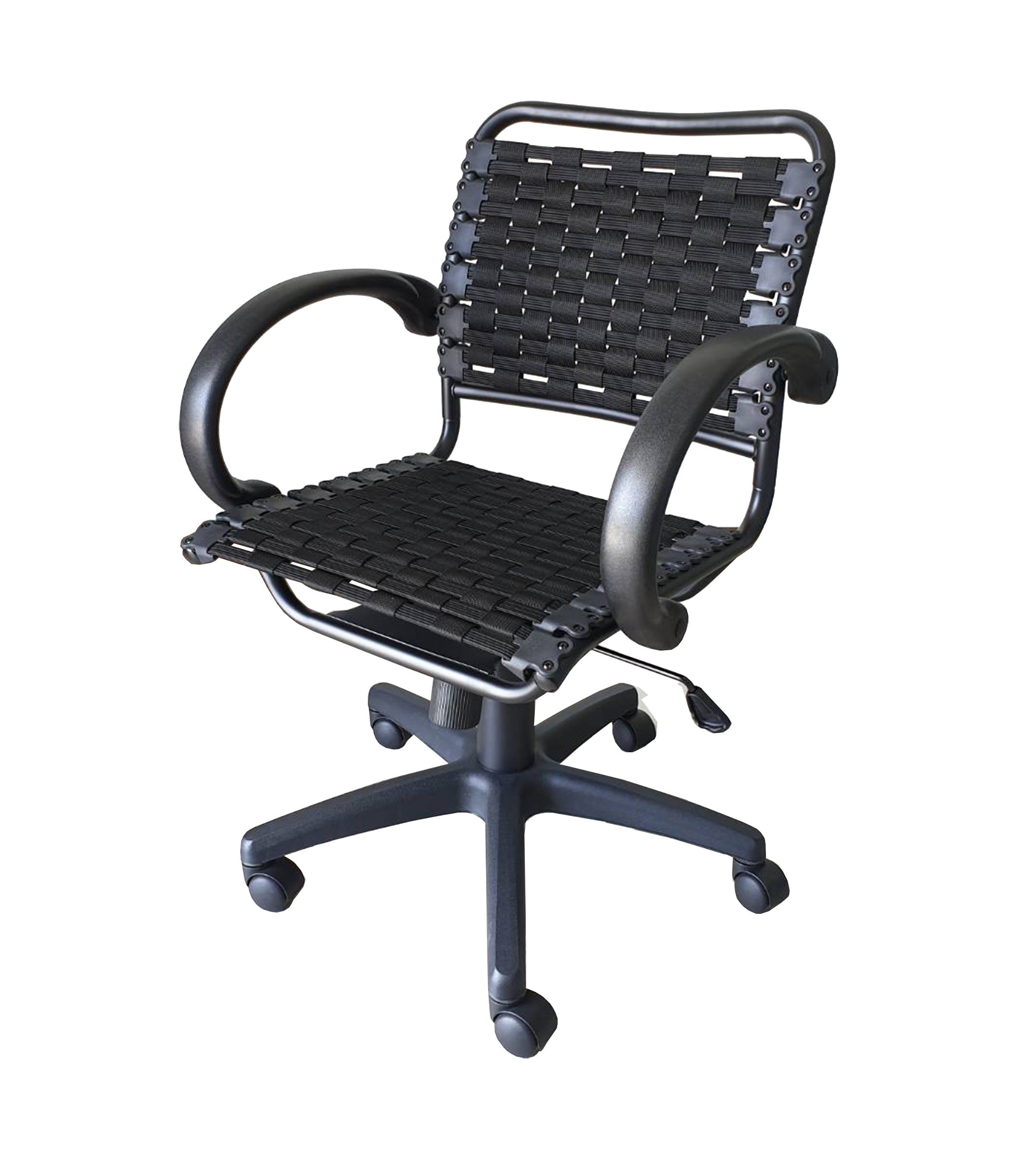 Bungee Arm Office Chair with Black Coating