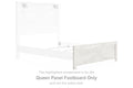 Gerridan - Queen Panel Footboard - White