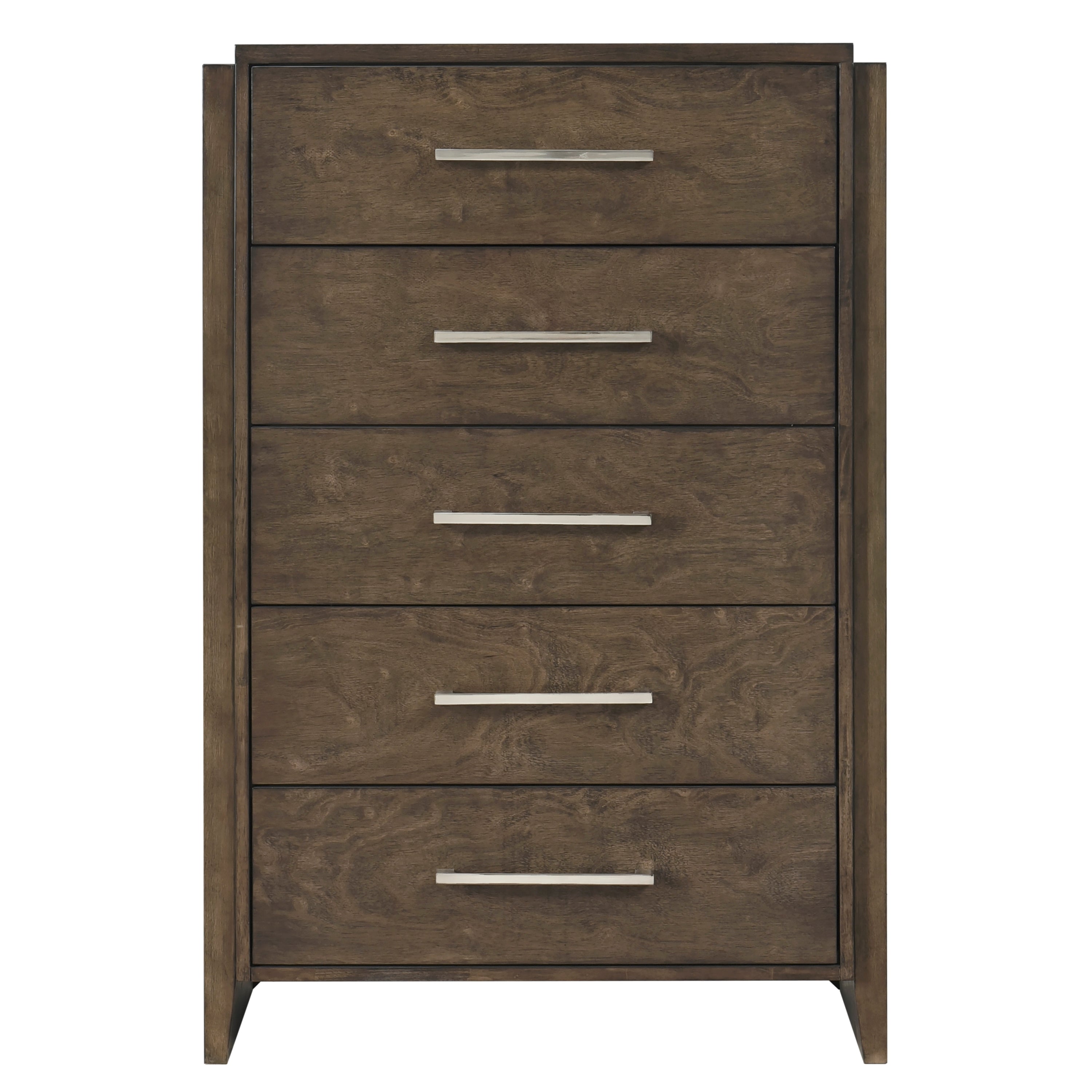 Classic Dark Walnut Storage Chest - Durable Bedroom Furniture