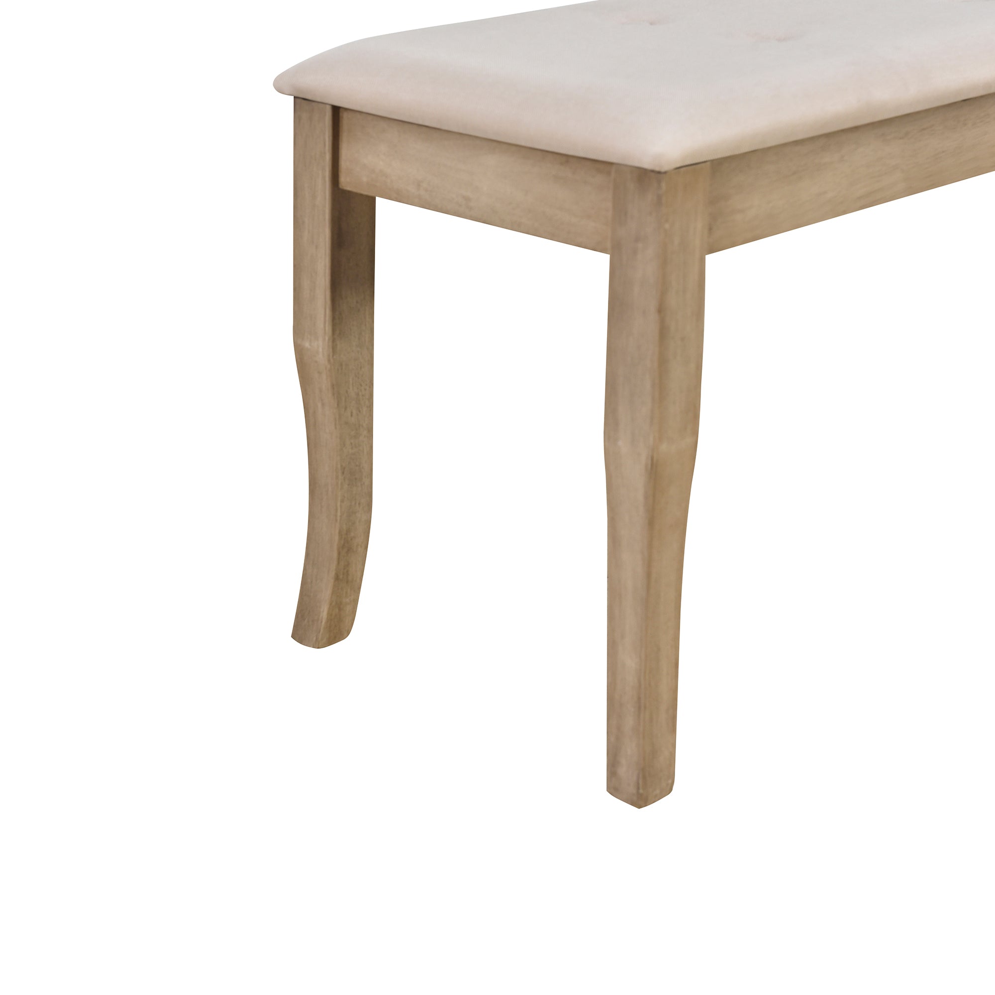 6-Pc Farmhouse Dining Set (Natural Wood)