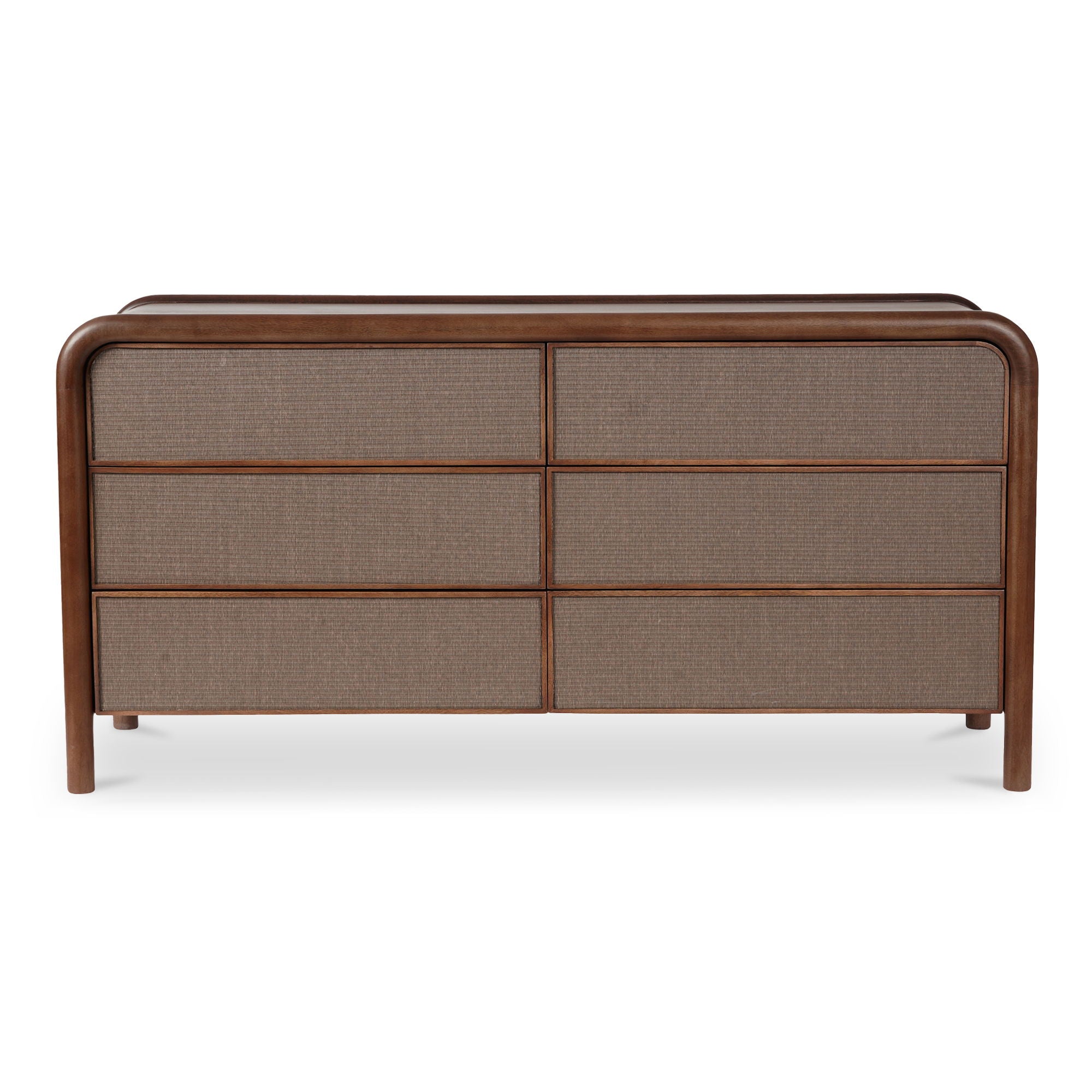 Rye - 6 Drawer Dresser - Warm Brown