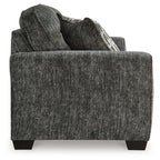 Lonoke sofa arm and back in dark gray textured fabric