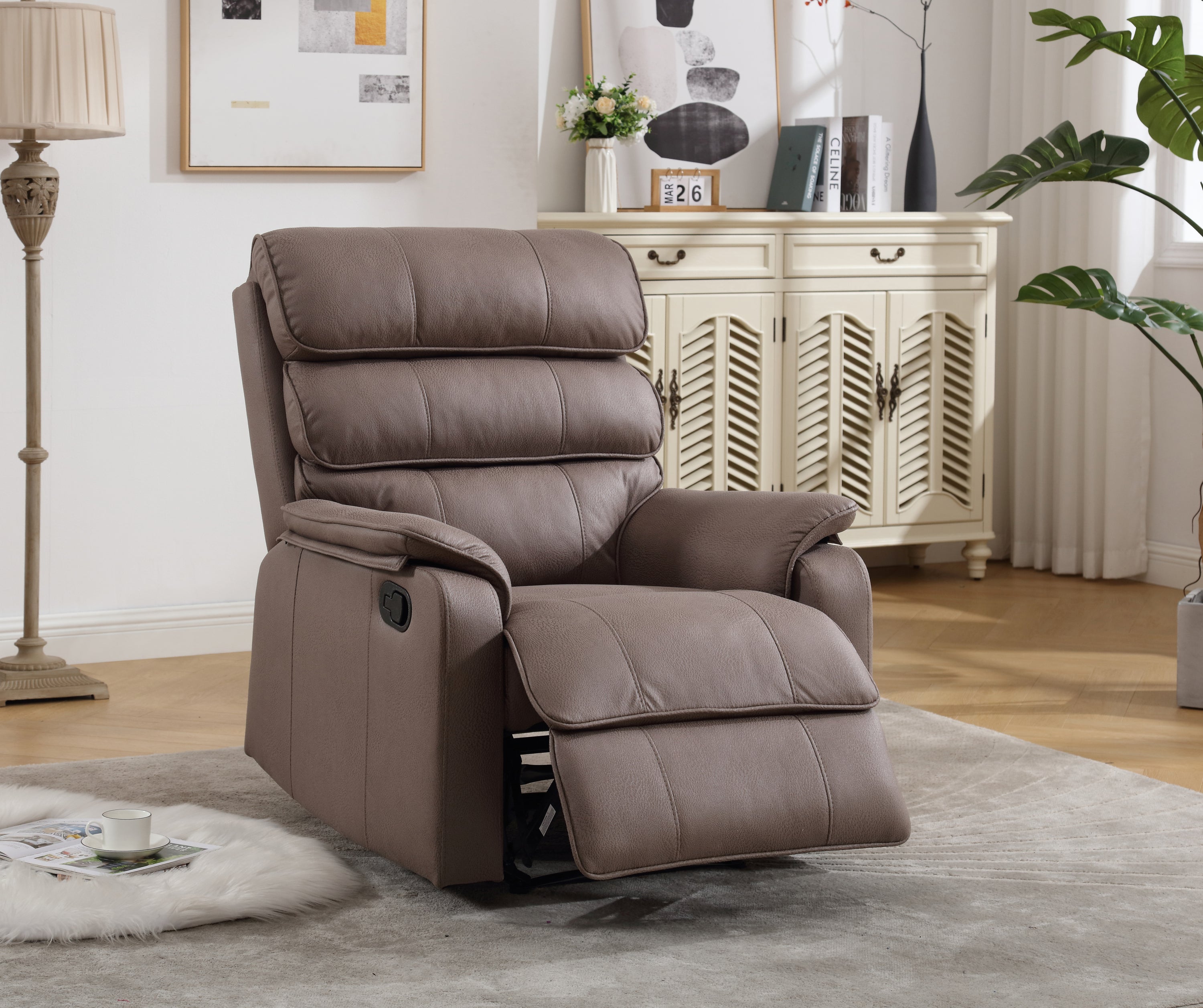 Modern Faux Leather Recliner Chair | Soft & Comfortable
