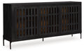 Vallisburg - Accent Cabinet - Black / Natural