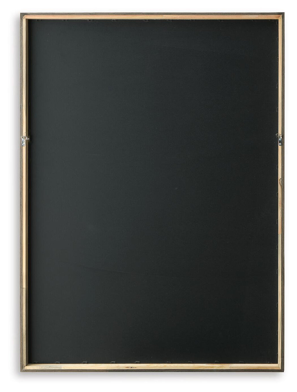 Framed wall art backing in dark gray/black with gold-toned outer frame