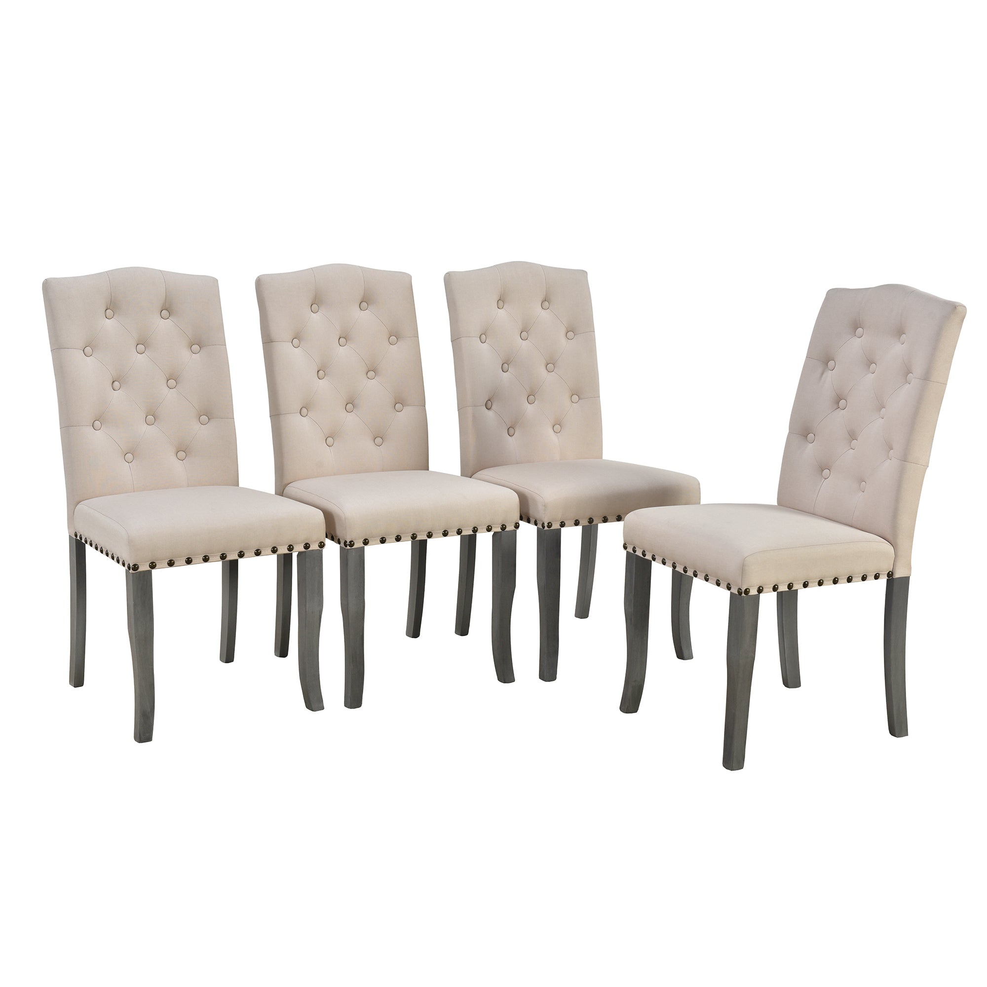 6-Pc Farmhouse Dining Set - Antique Gray
