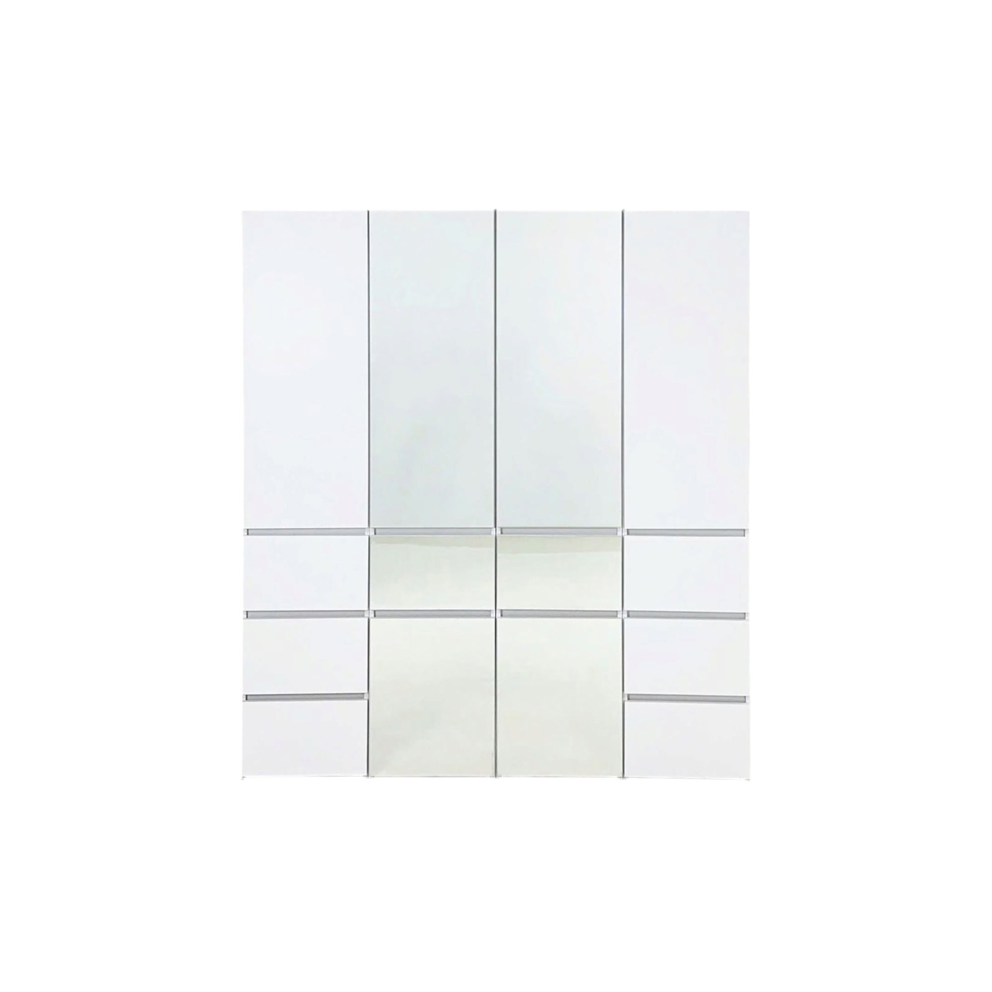 Elise Modular Wood Closet System: White, Mirror, Customizable