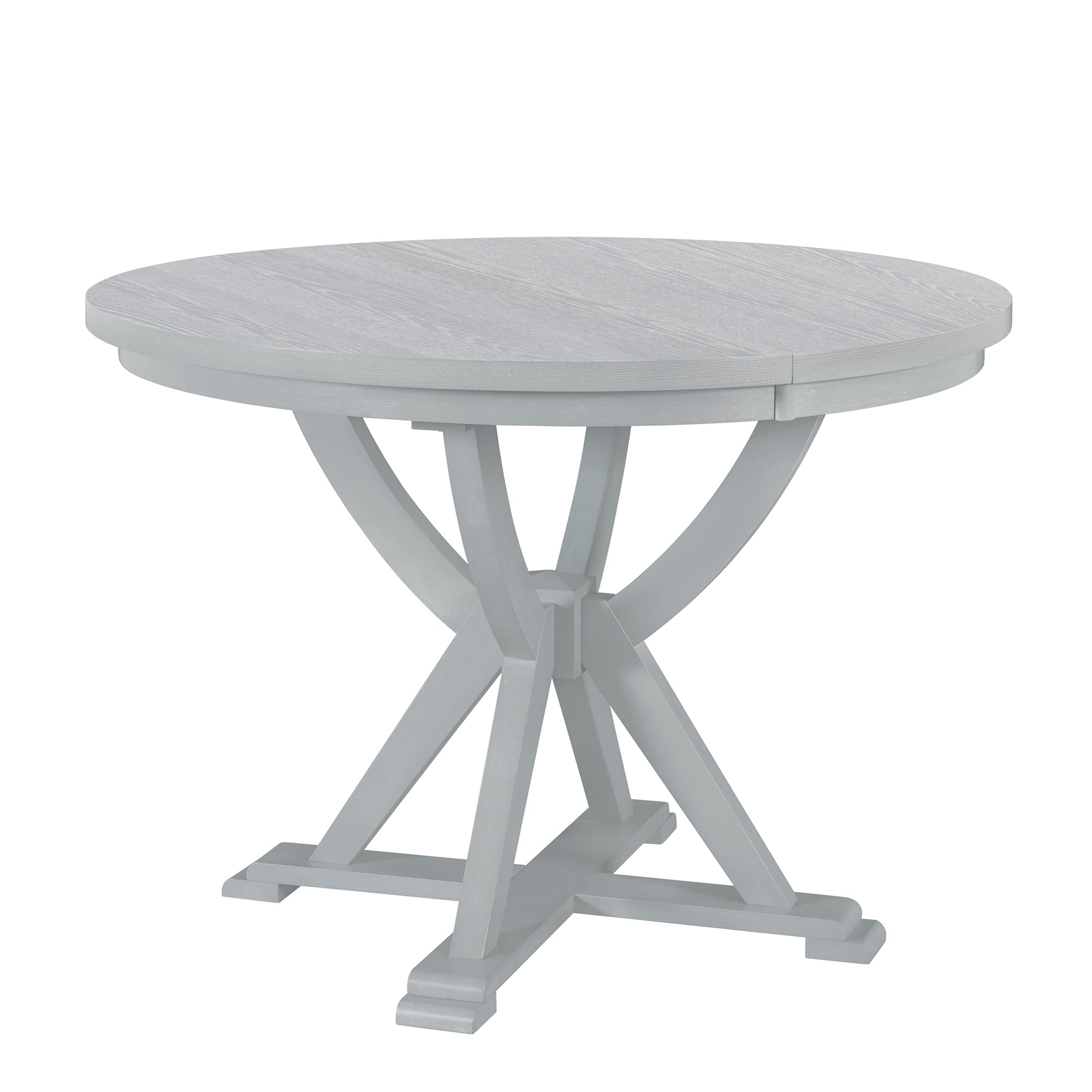 Mid-Century 5-Pc. Dining Set w/Leaf, Grey