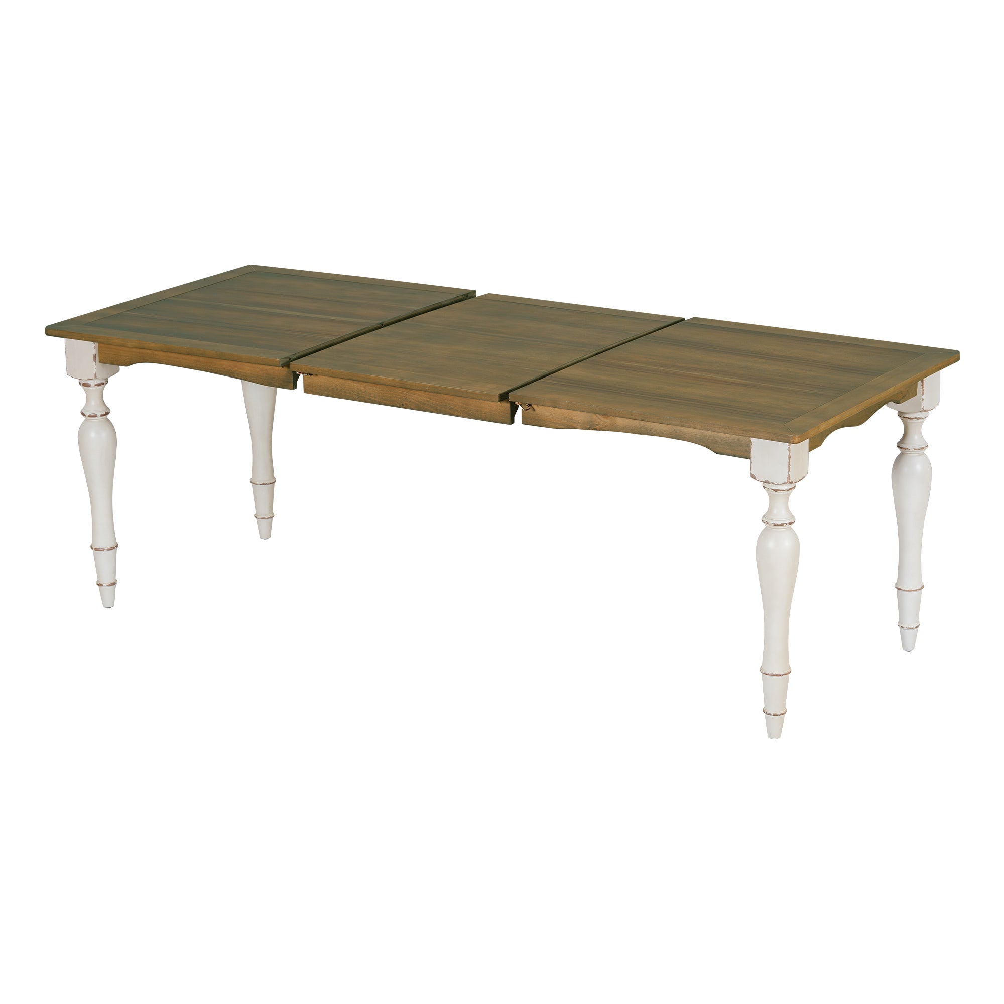9-Pc. Extendable Dining Set, Brown/Cream