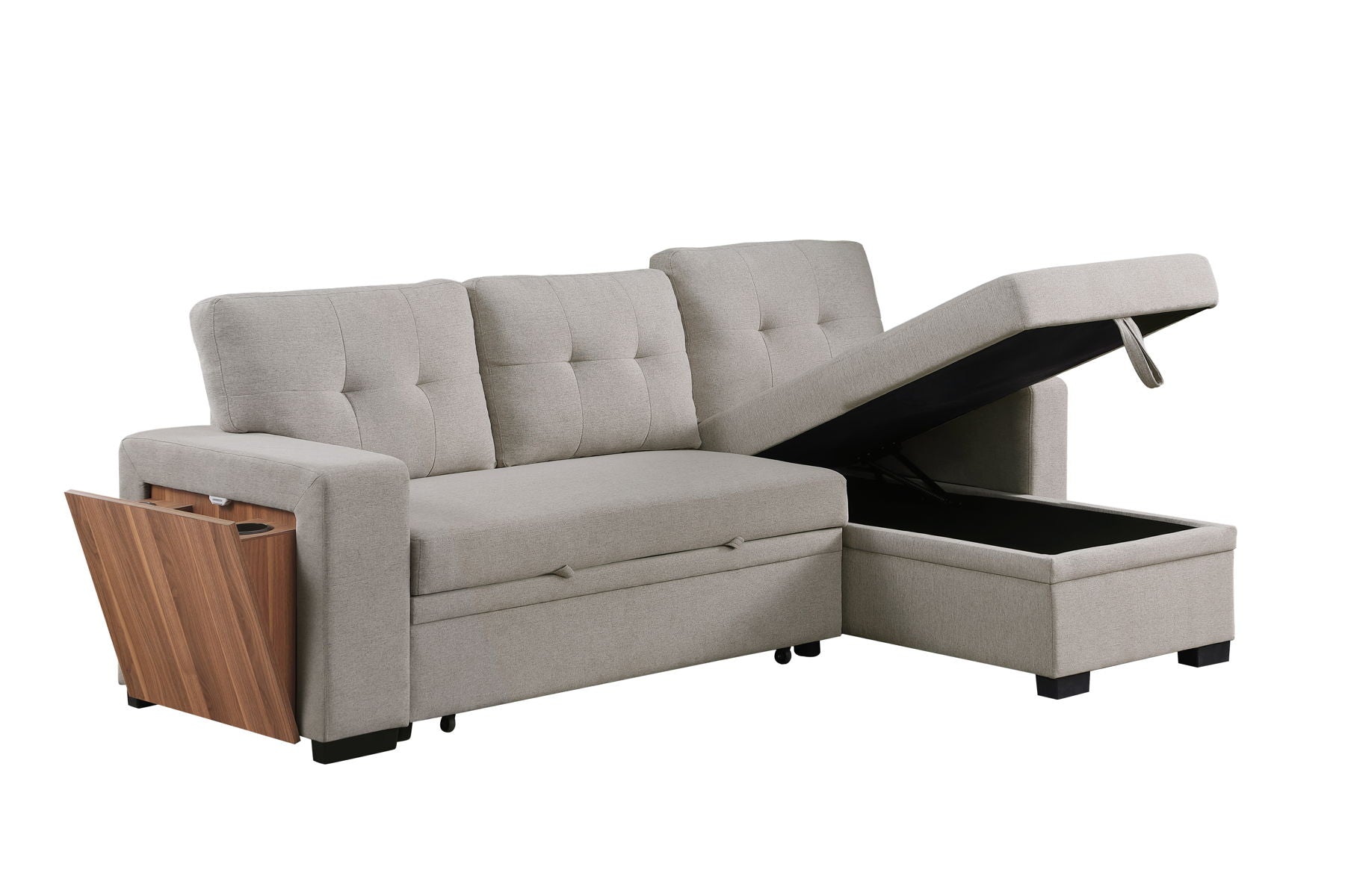 3 Piece Upholstered Sectional