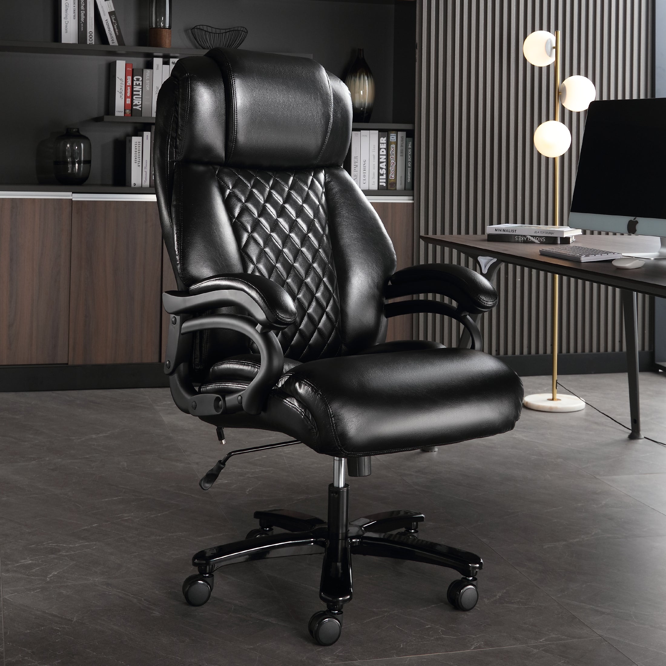 Black Electric Heated Office Chair