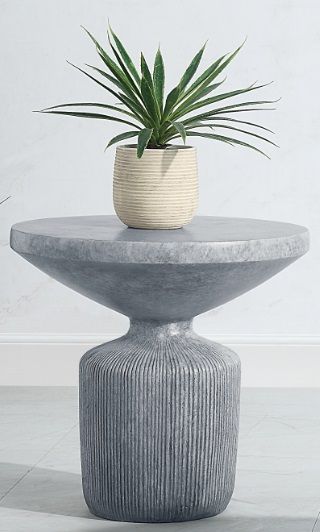 Acme Laddie End Table, Weathered Gray Finish