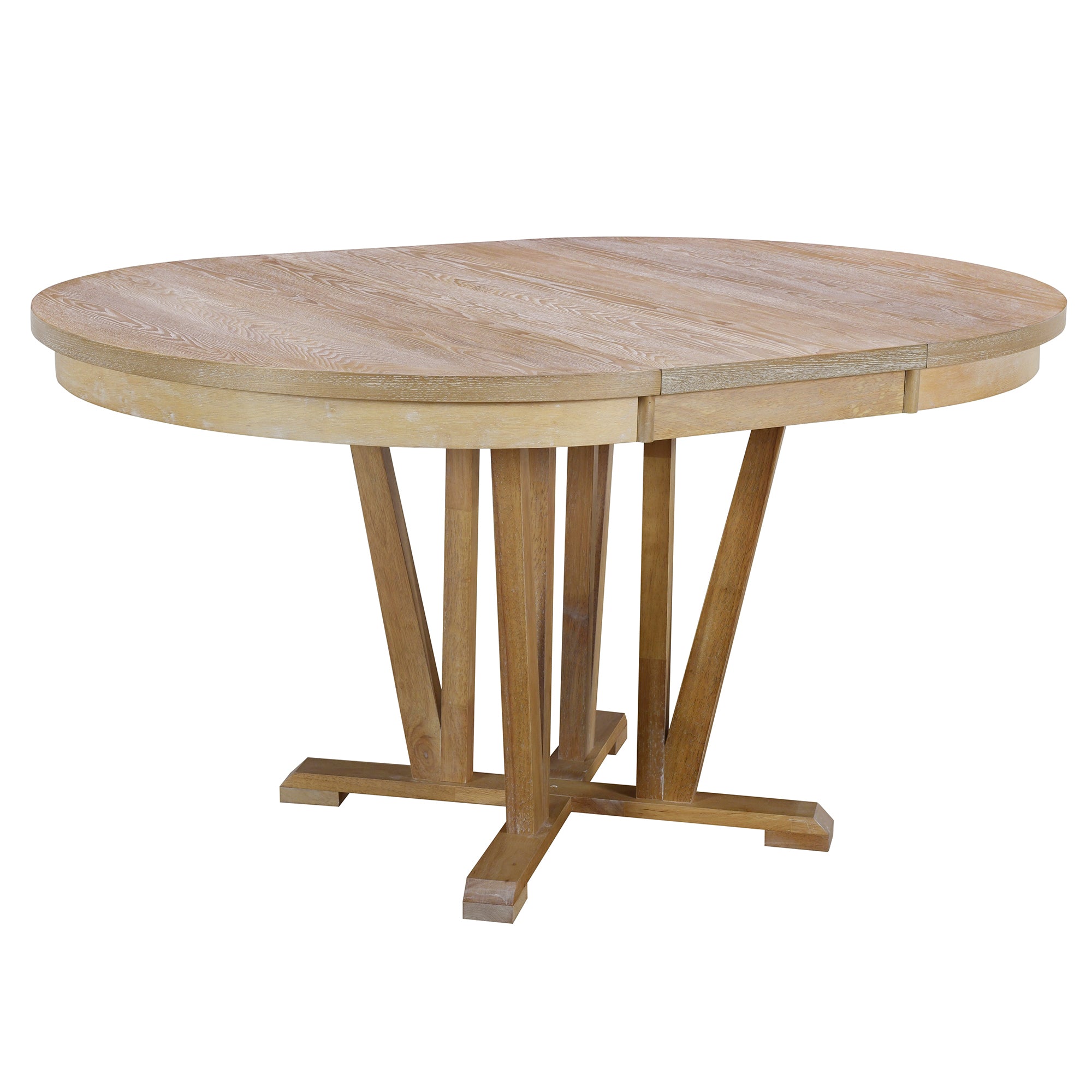 Rustic 5-Piece Round Dining Set