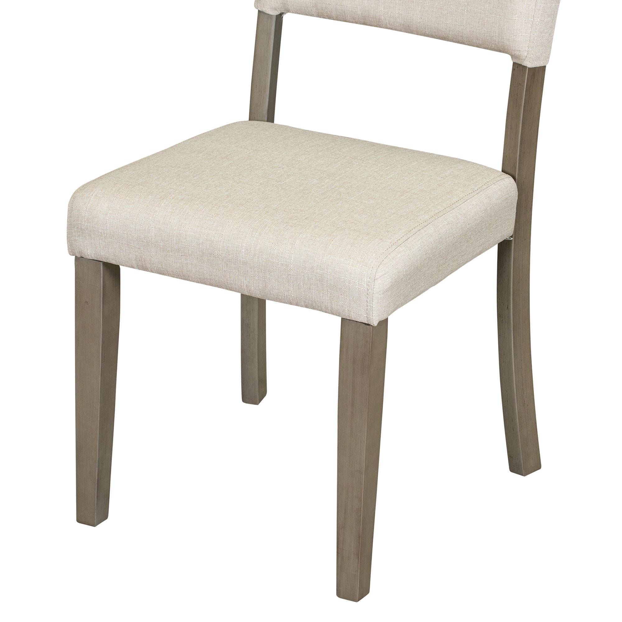 5-Pc Retro Round Dining Table Set (Taupe)