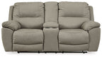 Next-Gen Gaucho - DBL REC PWR Loveseat w/Console - Putty